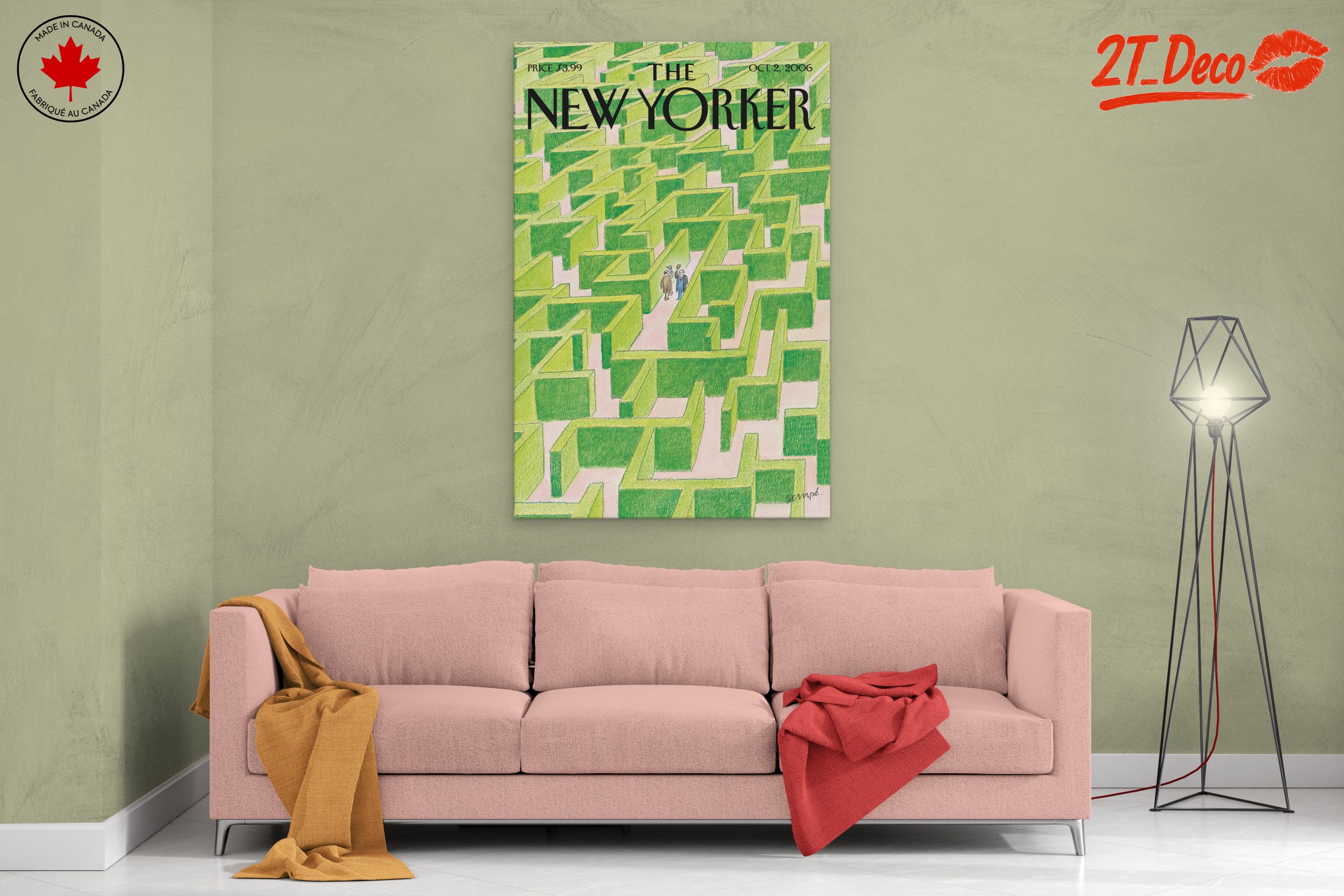 The New Yorker Magazine Illustration of a Maze - Image 2