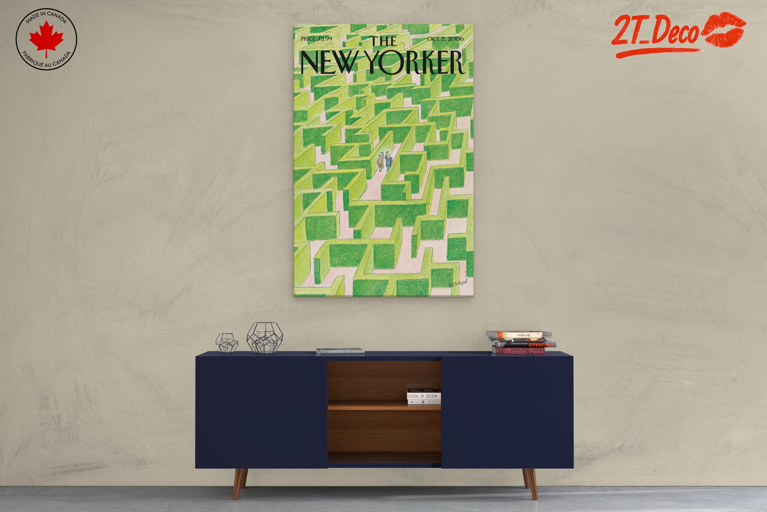 The New Yorker Magazine Illustration of a Maze - Image 3
