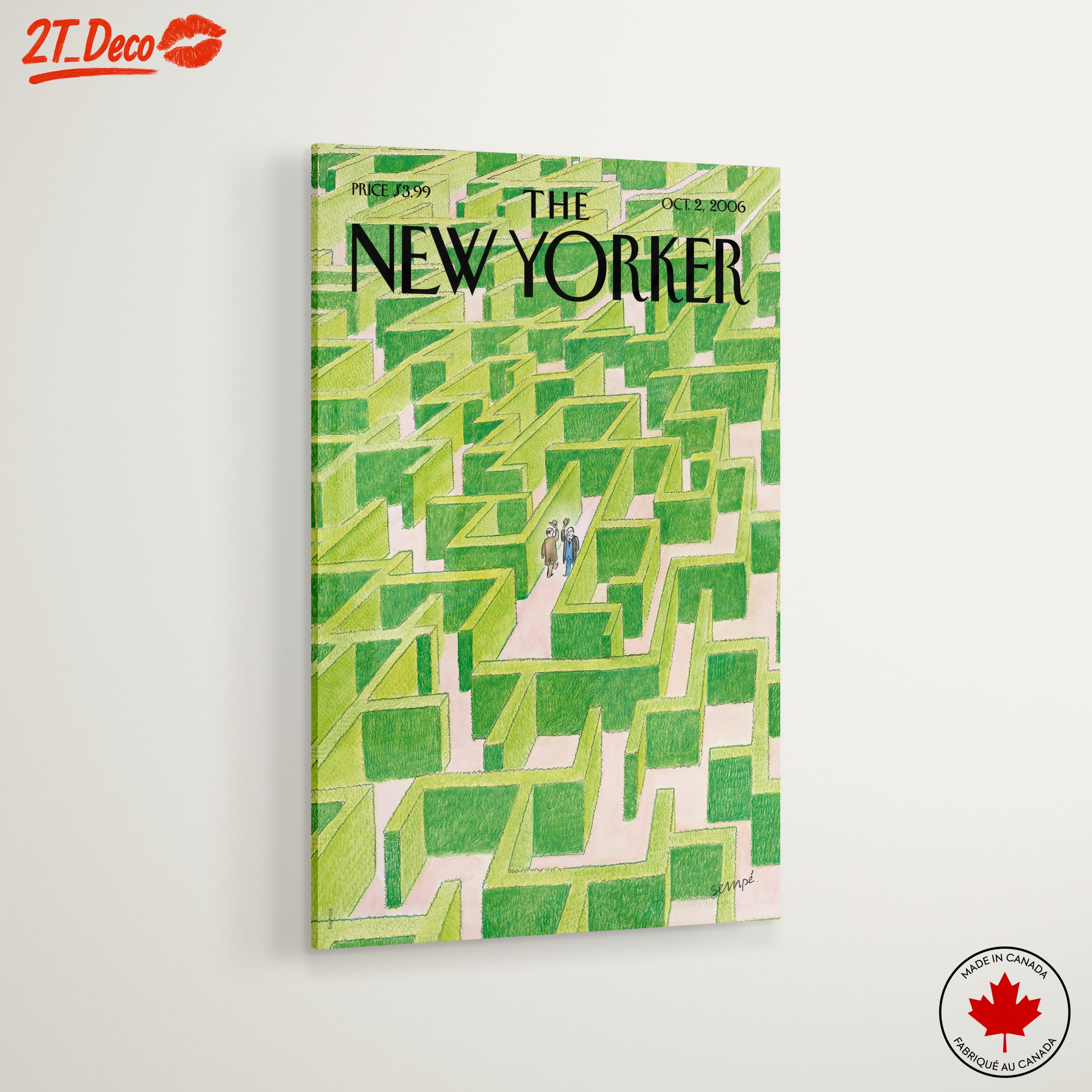 The New Yorker Magazine Illustration of a Maze - Image 6