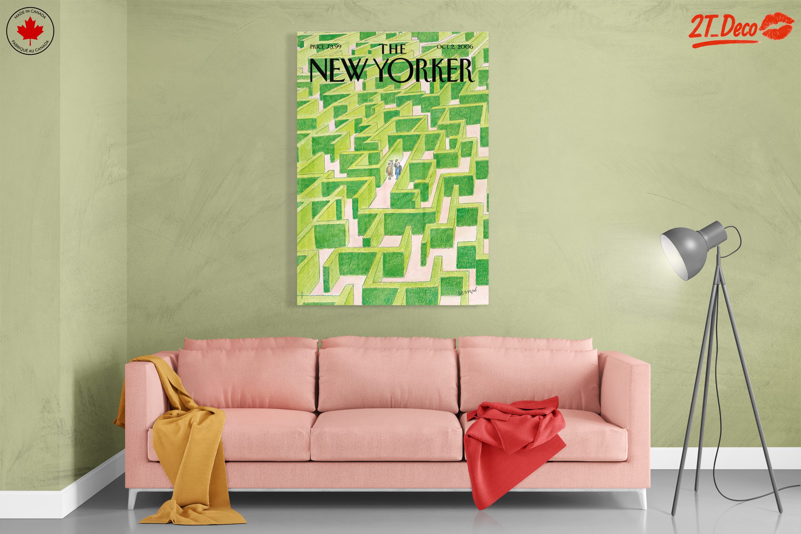The New Yorker Magazine Illustration of a Maze - Image 7