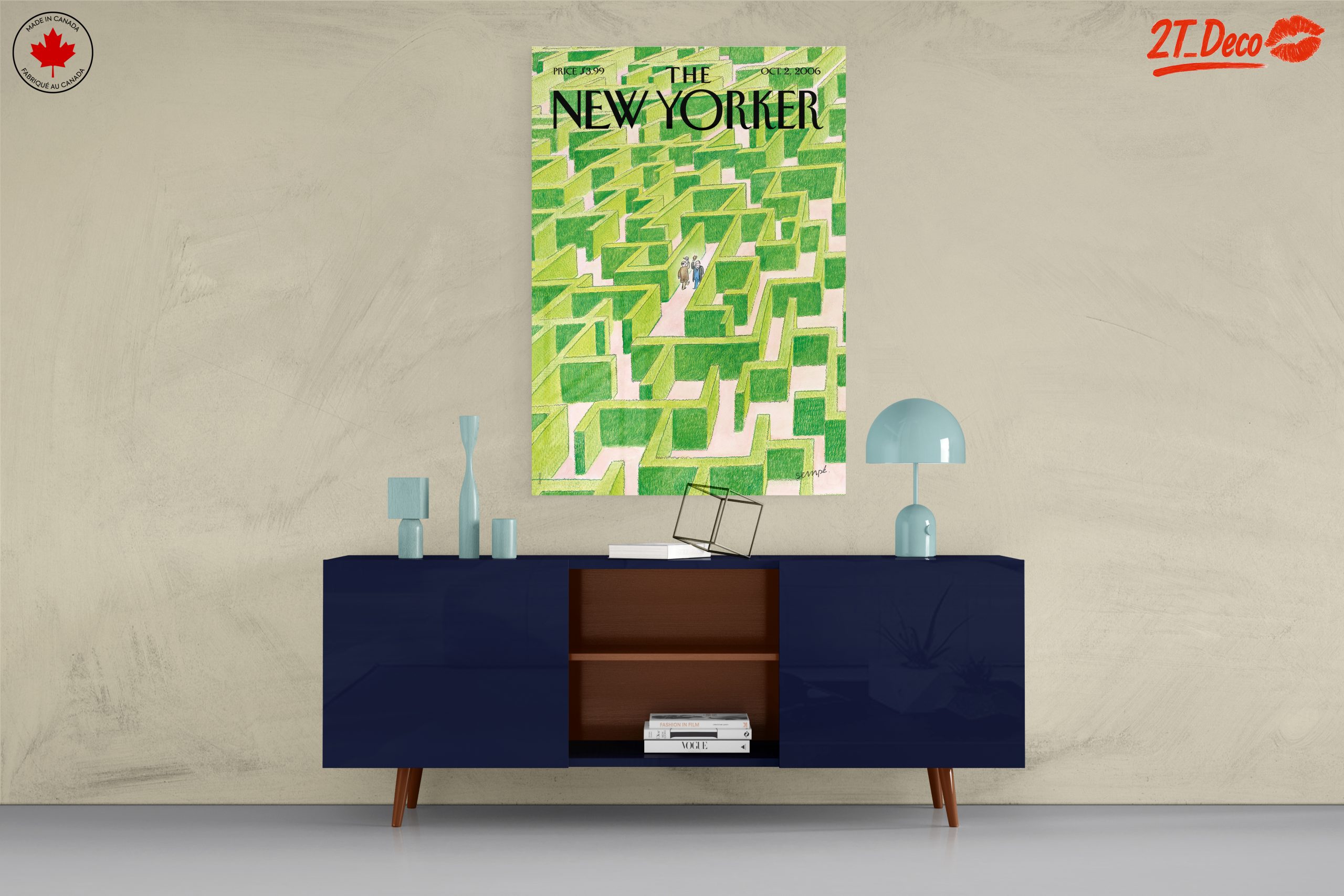 The New Yorker Magazine Illustration of a Maze - Image 8