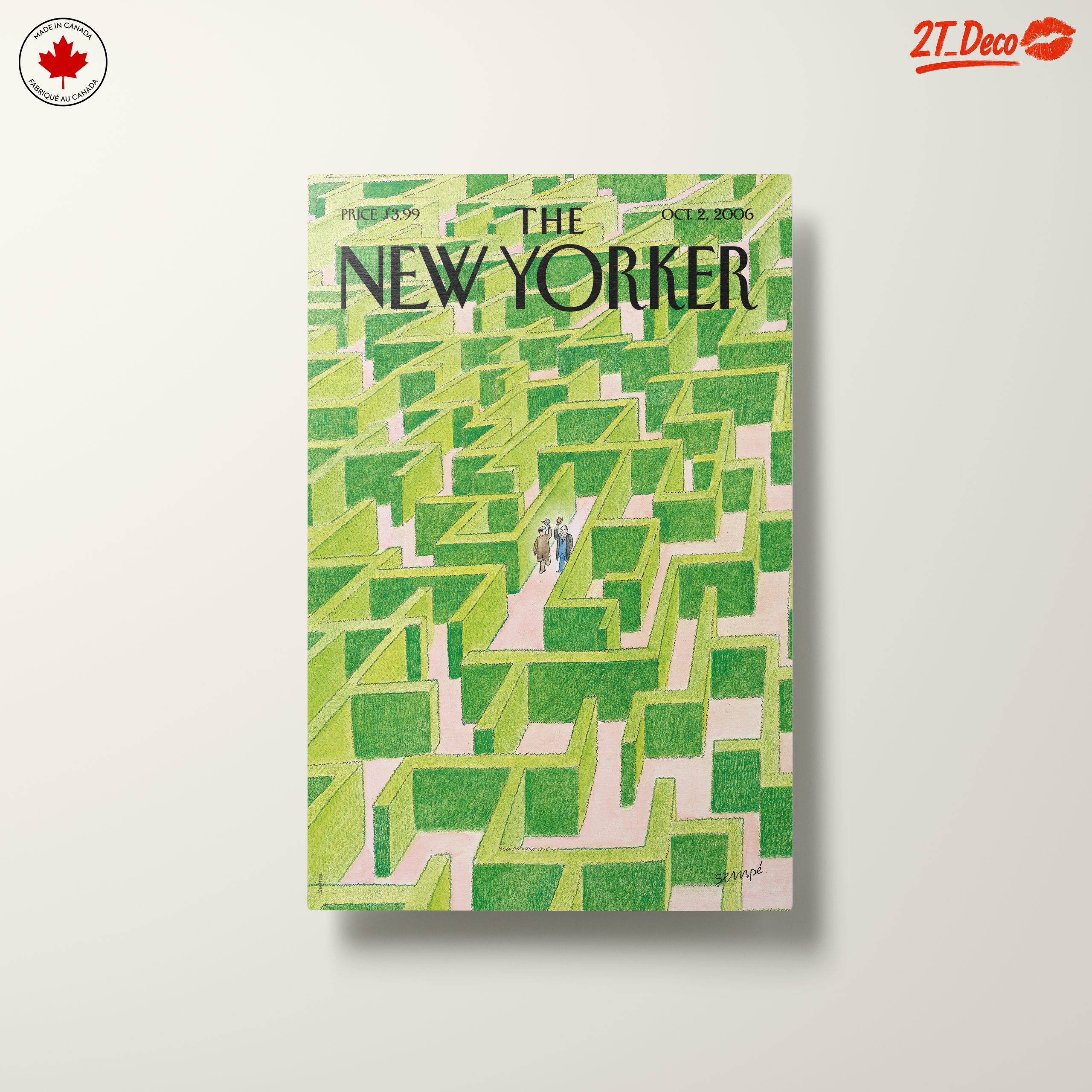 The New Yorker Magazine Illustration of a Maze - Image 10