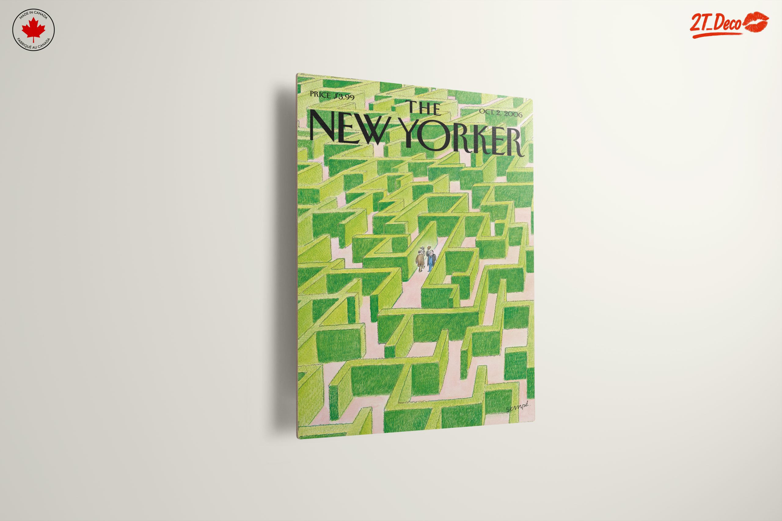 The New Yorker Magazine Illustration of a Maze - Image 13