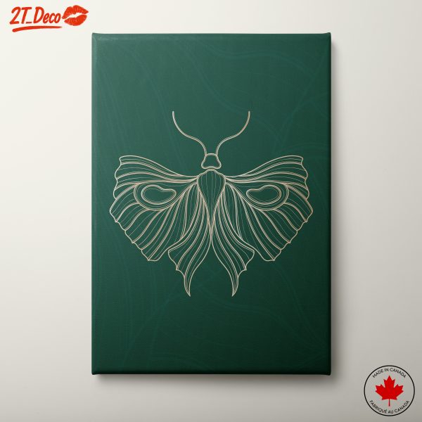 Stylized Botanical Butterfly Art