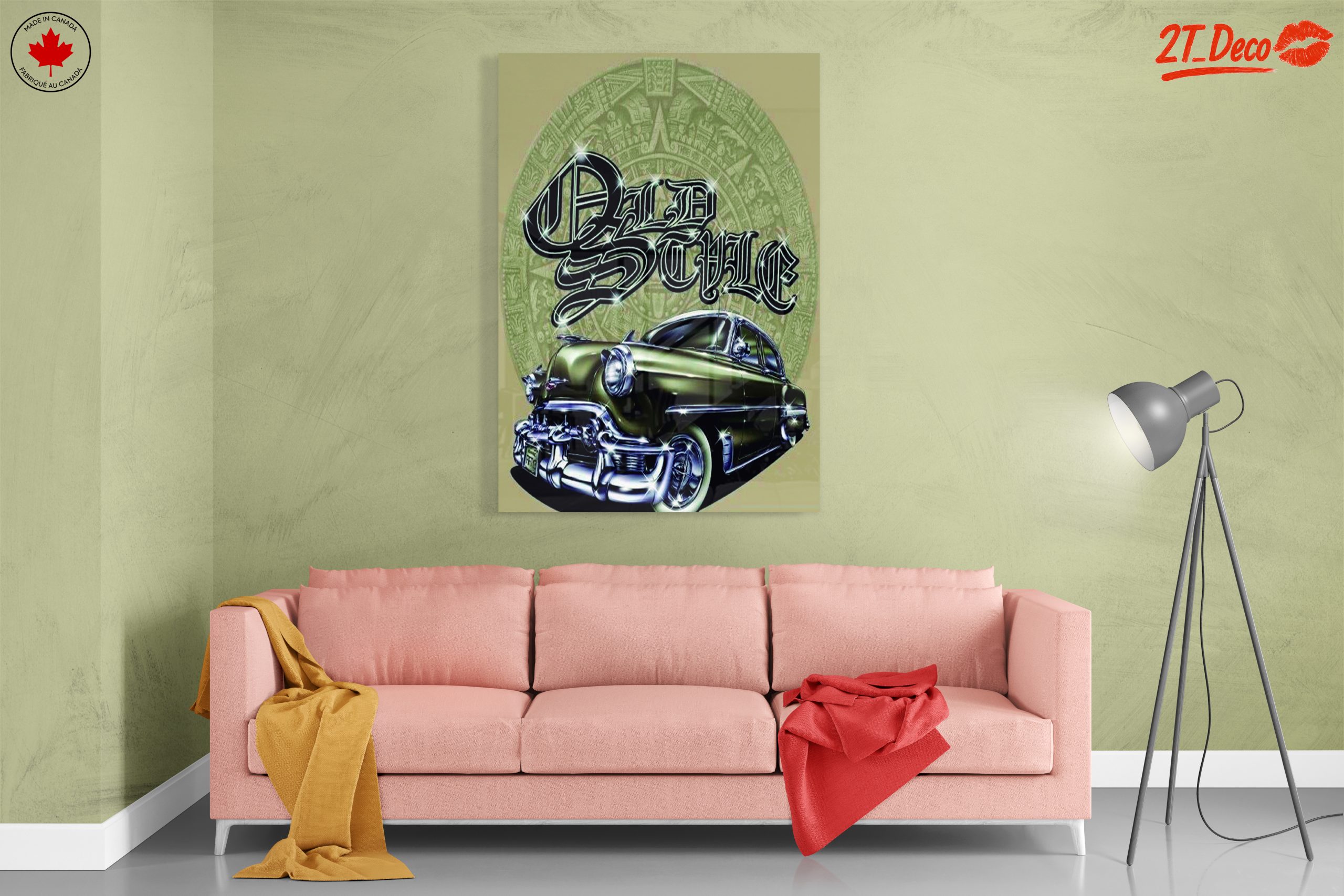 Classic Car Artwork with Vintage Style - Image 7