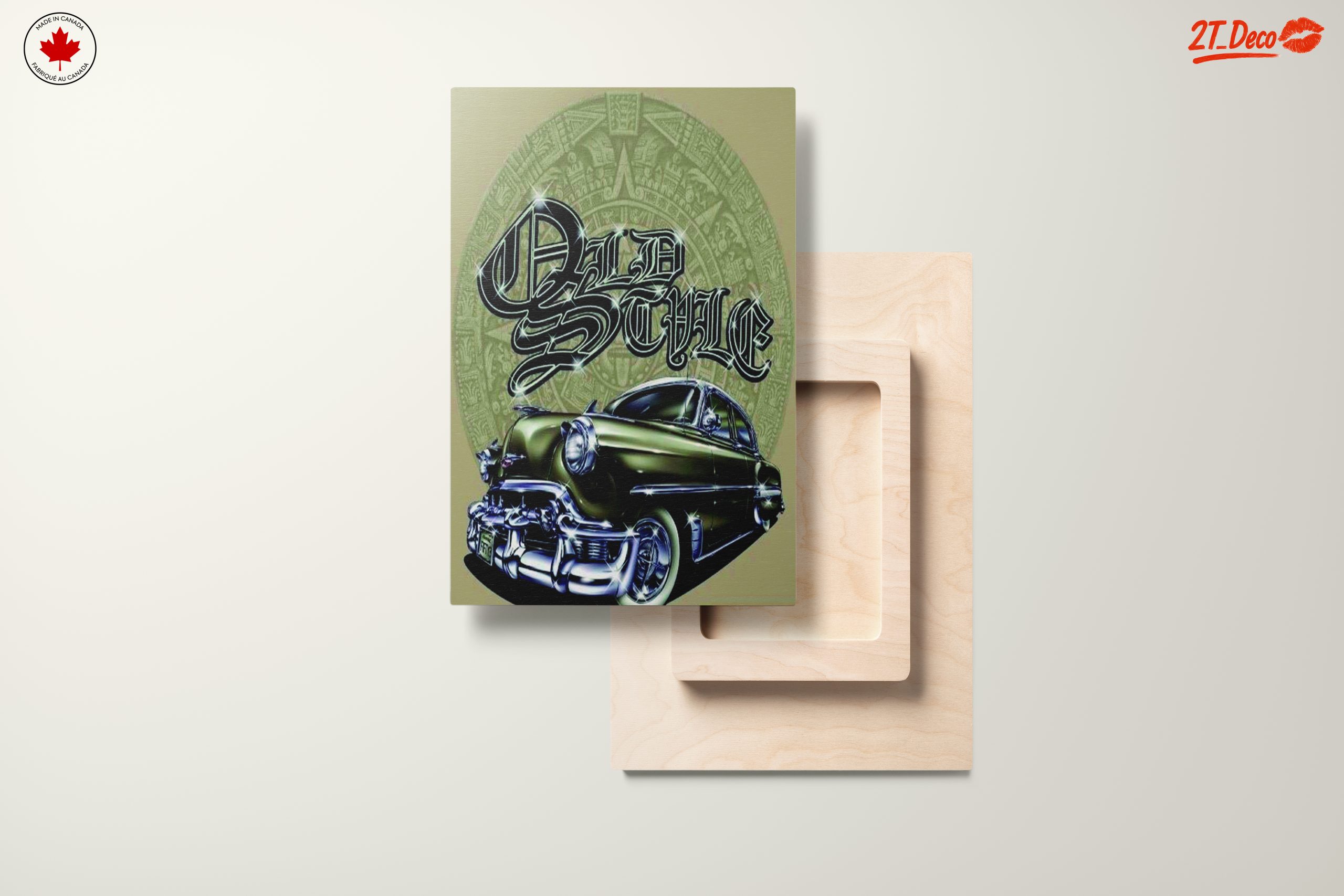 Classic Car Artwork with Vintage Style - Image 11