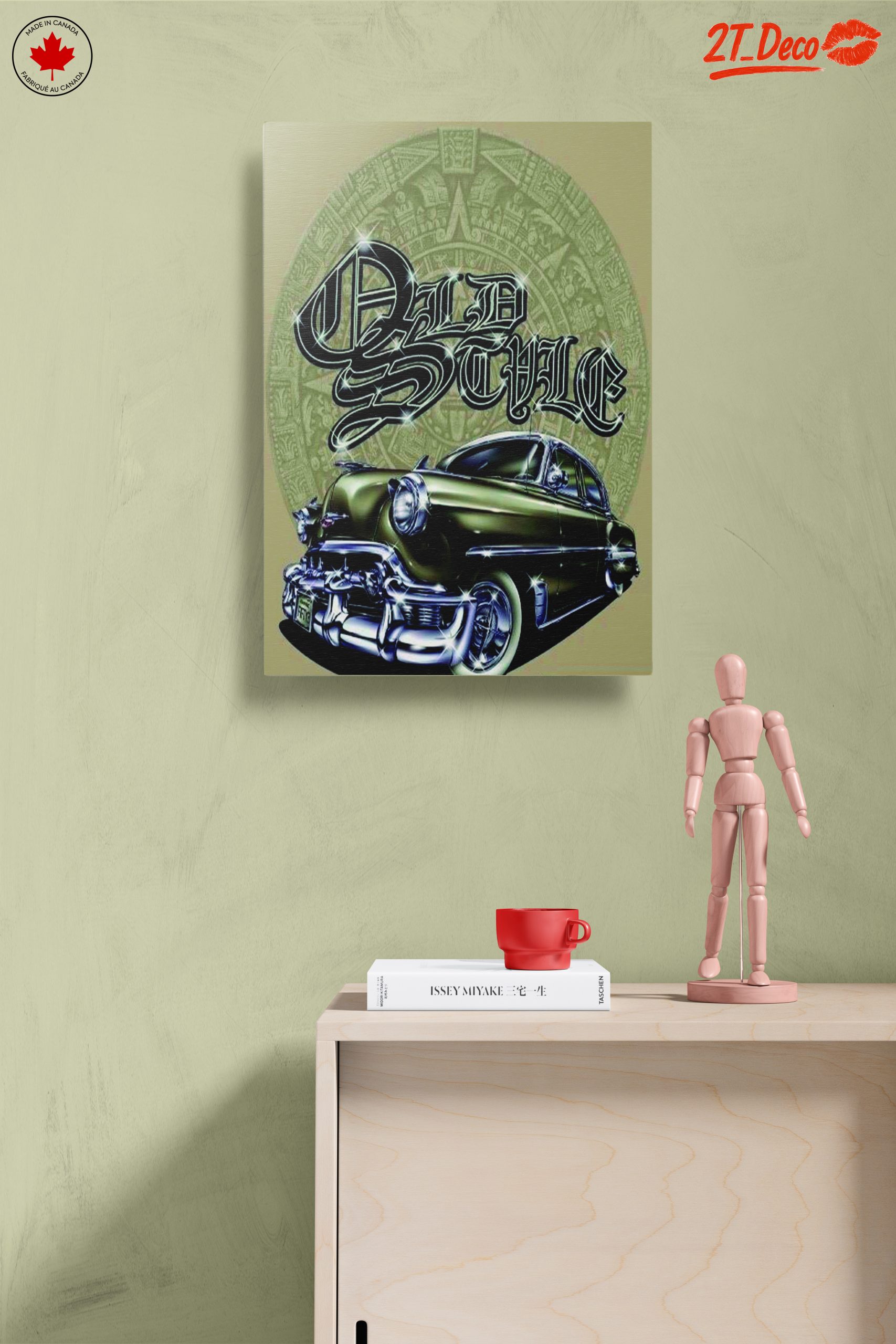 Classic Car Artwork with Vintage Style - Image 14