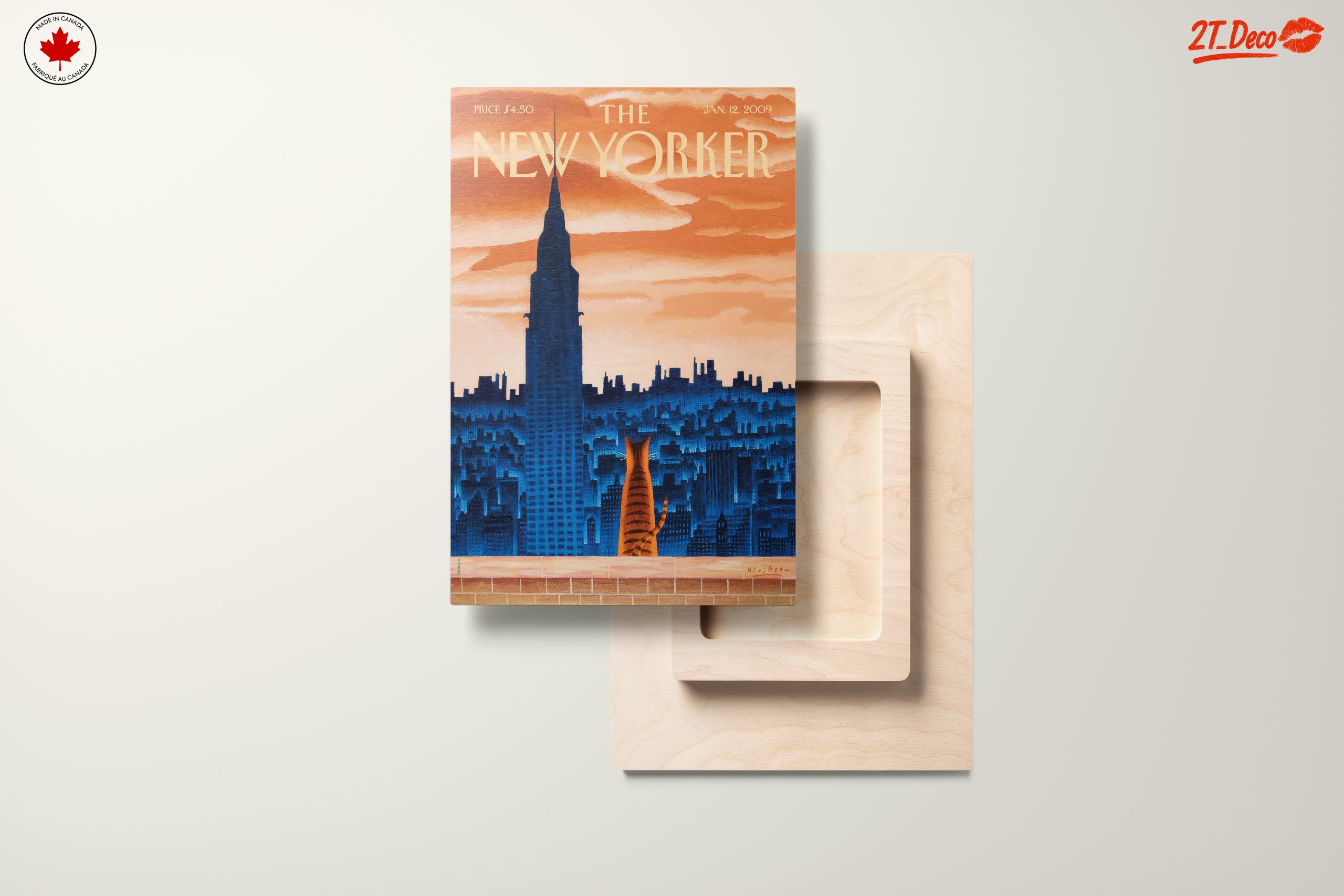 The New Yorker Cover Featuring Cat and NYC Skyline - Image 11