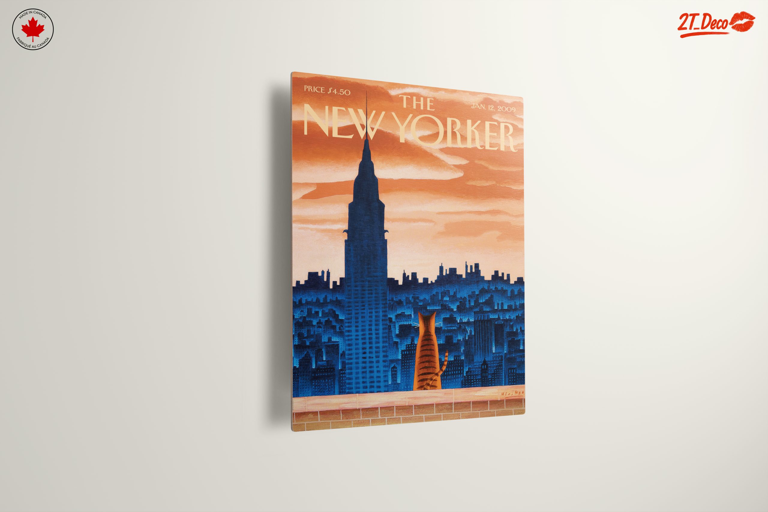 The New Yorker Cover Featuring Cat and NYC Skyline - Image 13