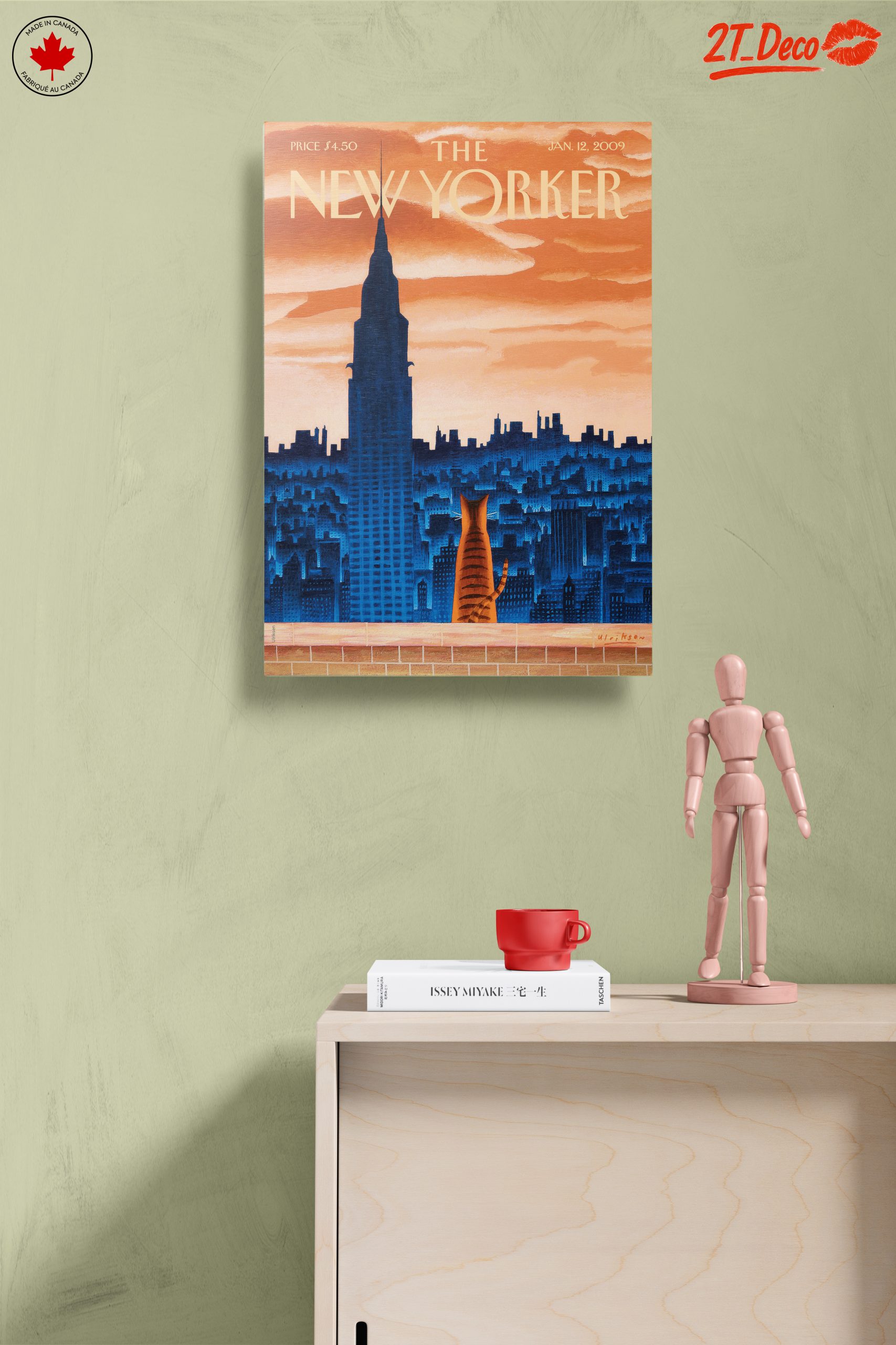 The New Yorker Cover Featuring Cat and NYC Skyline - Image 14