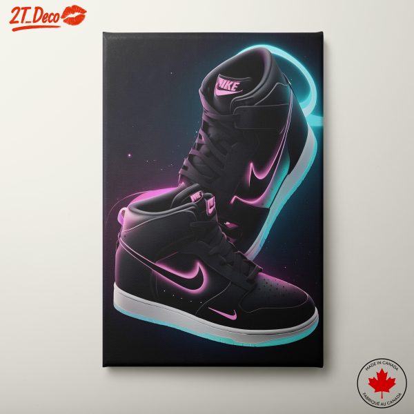 Stylish Nike High-Top Sneakers in Neon