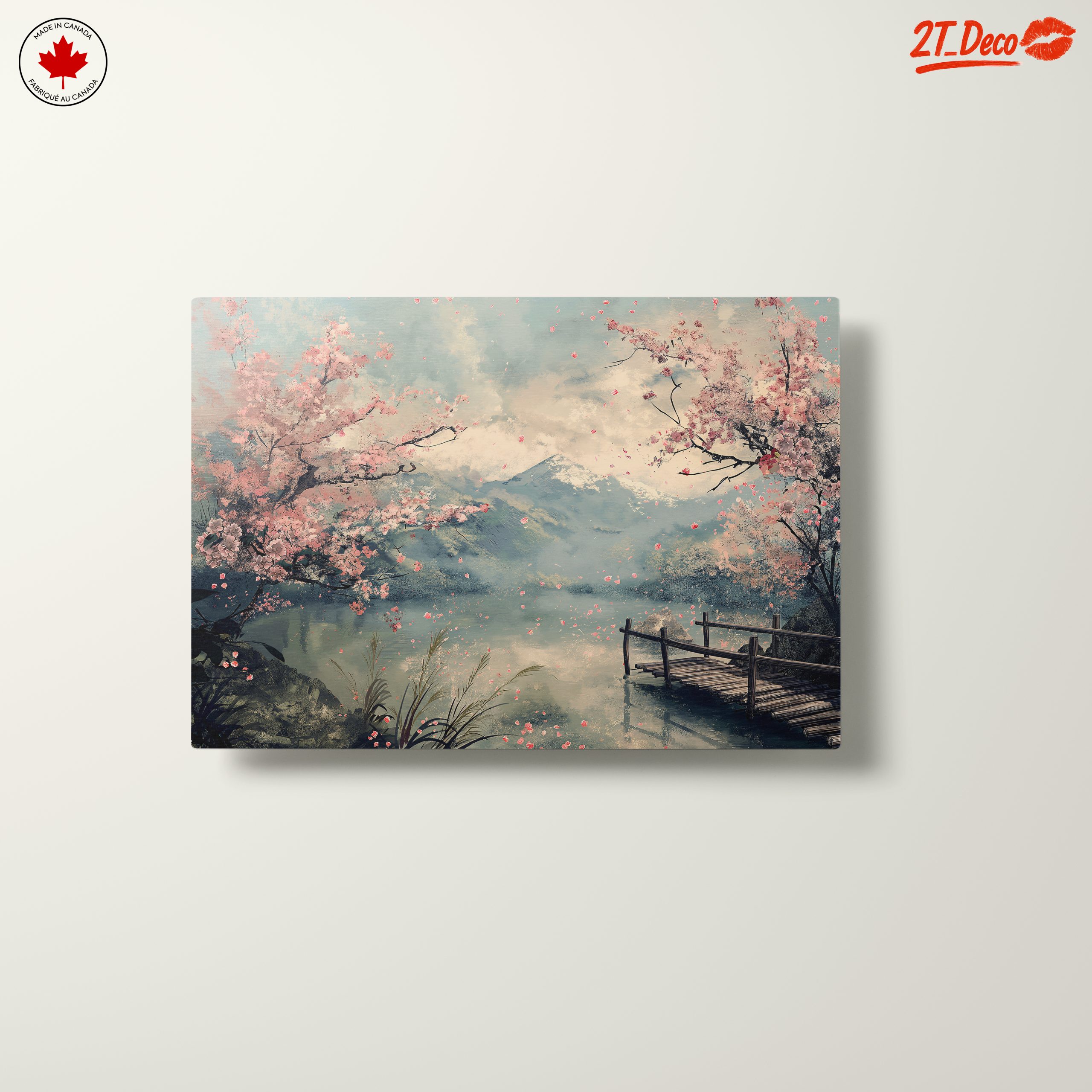 Tranquil Adventure Landscape with Blossoming Trees - Image 10