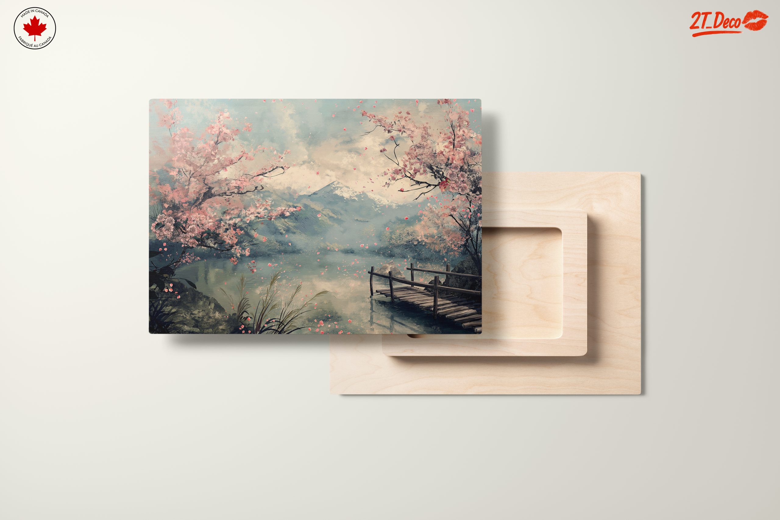 Tranquil Adventure Landscape with Blossoming Trees - Image 11