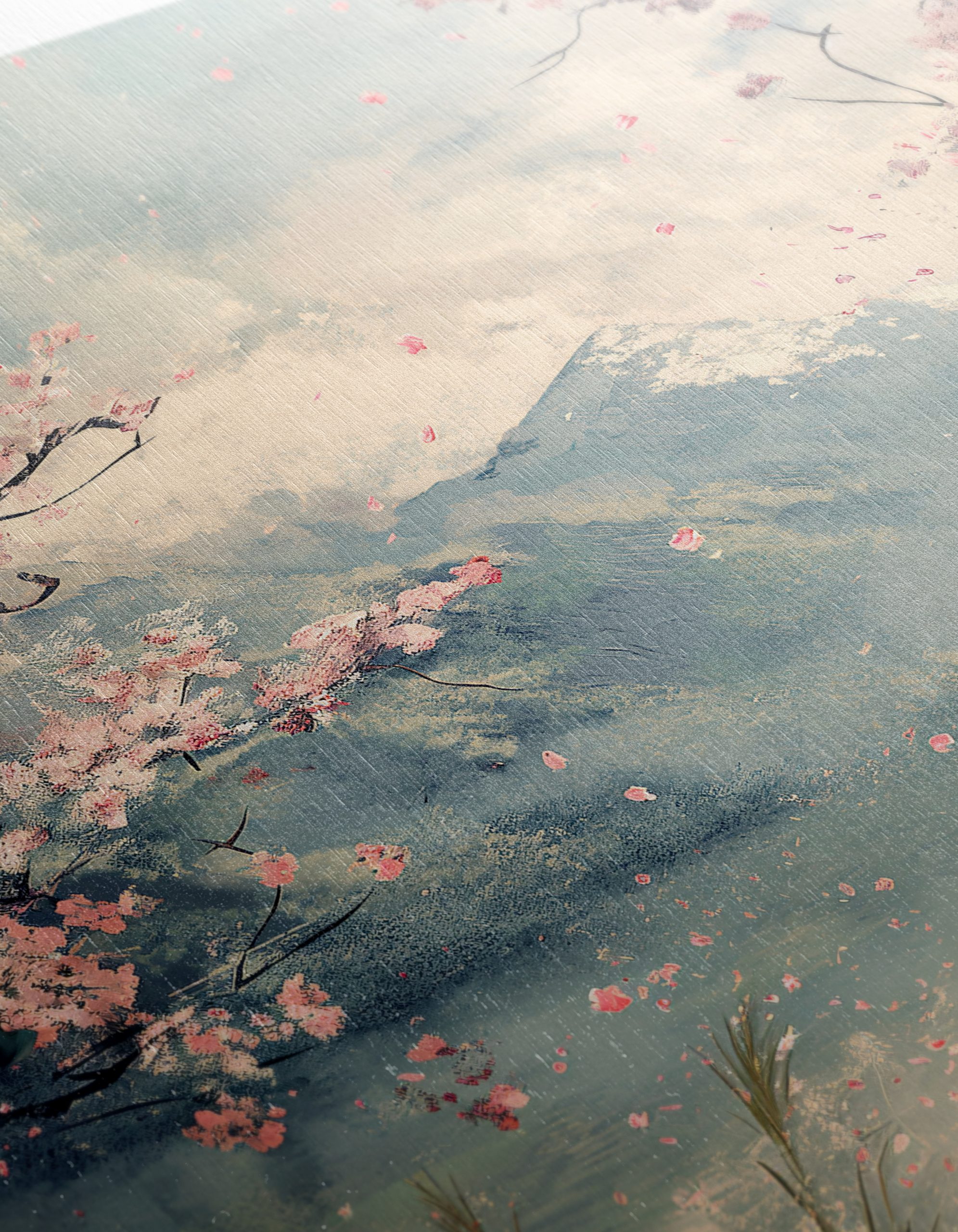 Tranquil Adventure Landscape with Blossoming Trees - Image 12