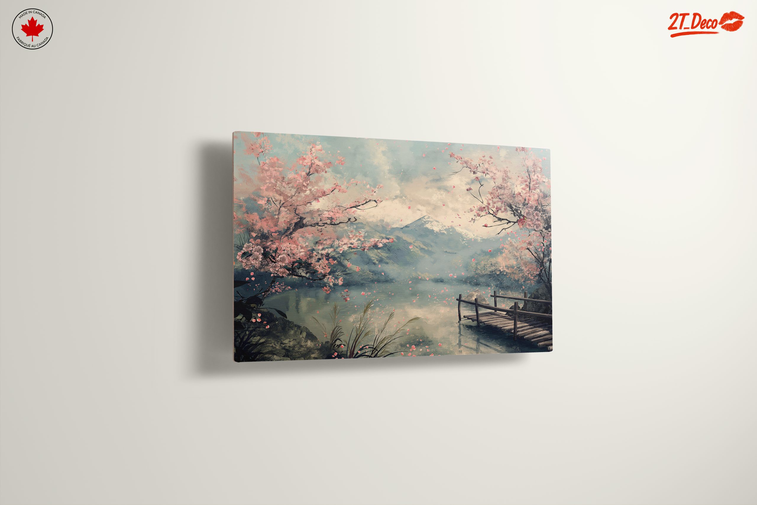 Tranquil Adventure Landscape with Blossoming Trees - Image 13
