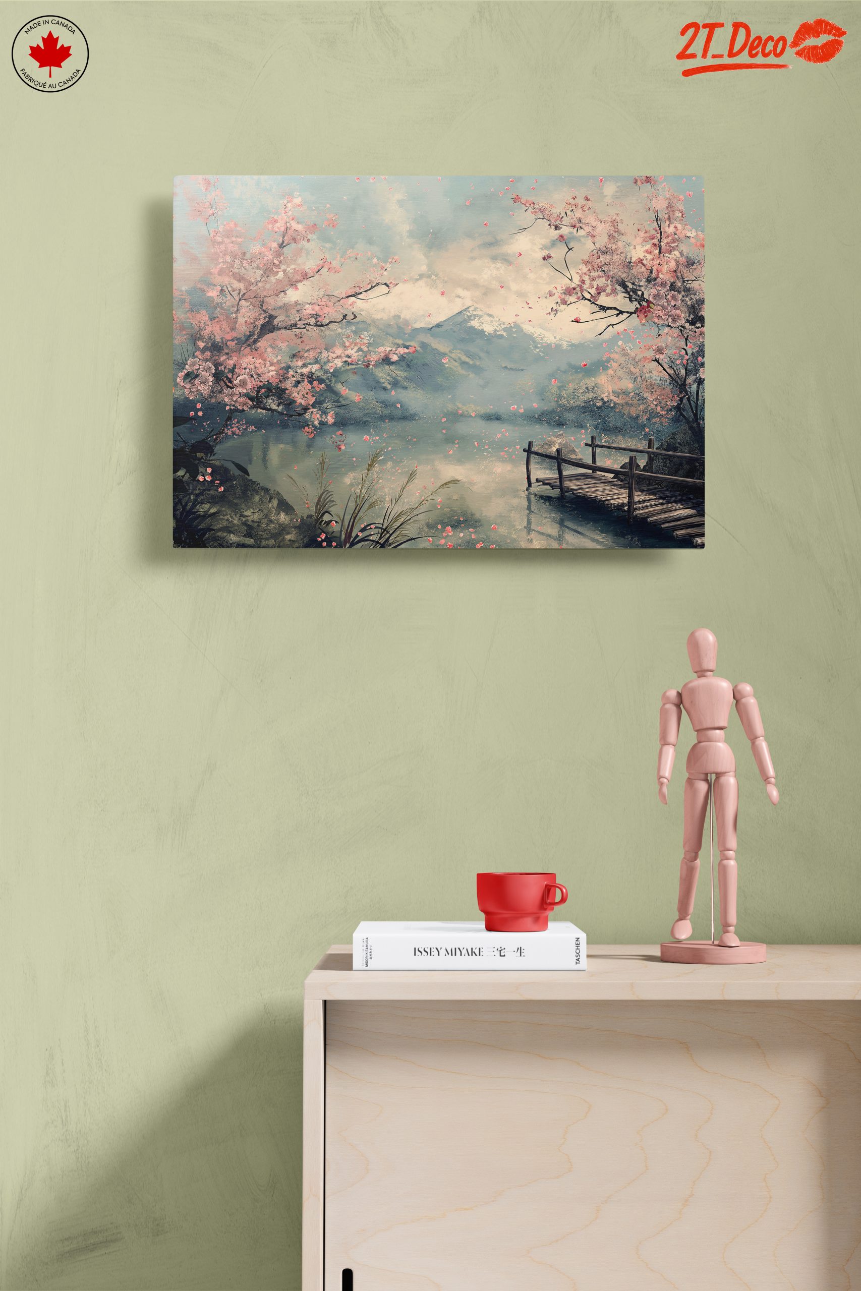 Tranquil Adventure Landscape with Blossoming Trees - Image 14
