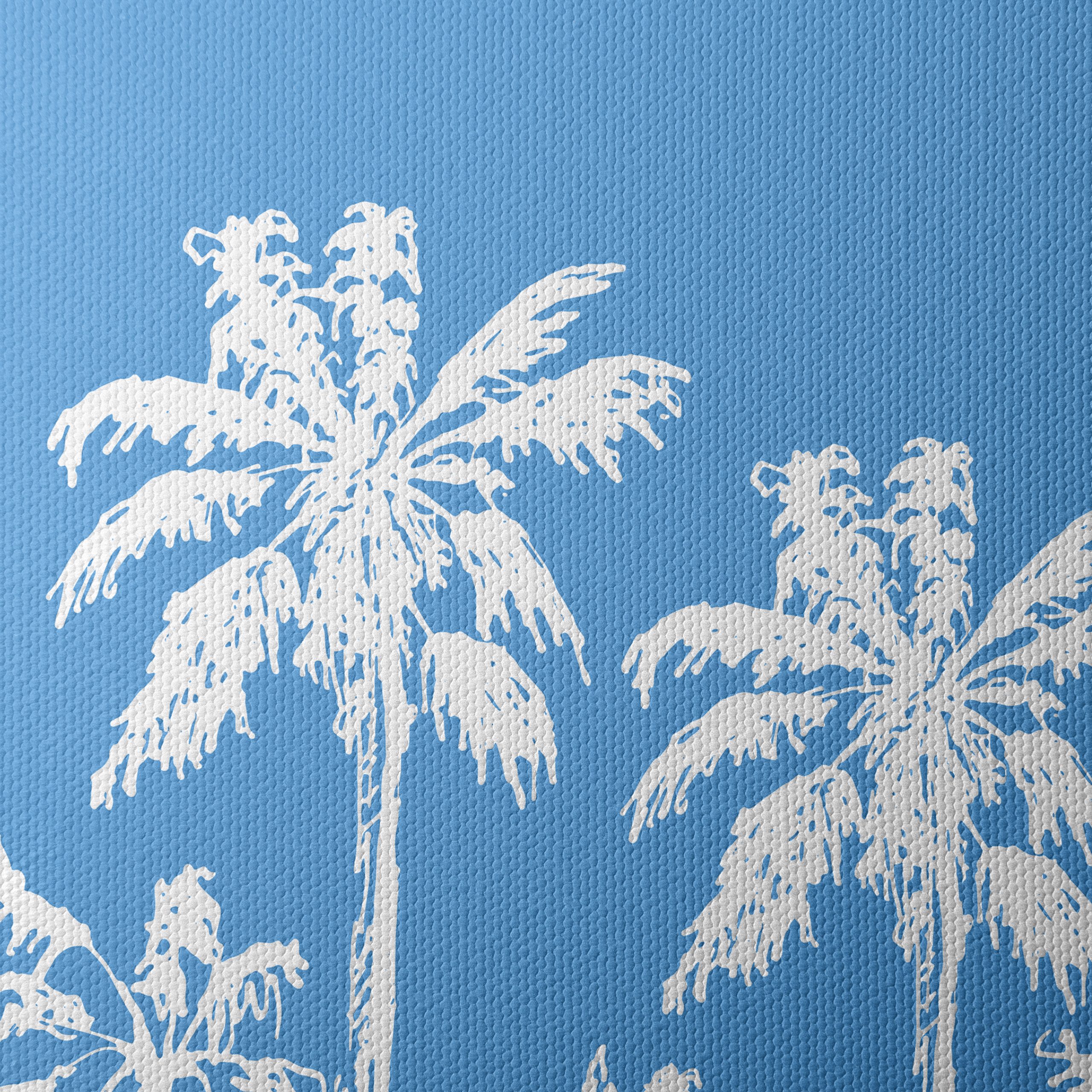 Stylized Palm Trees on Blue Background - Image 4