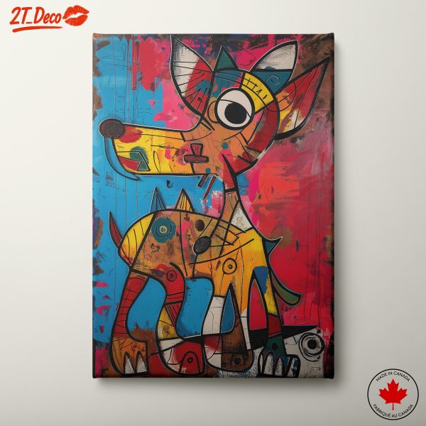 Colorful Whimsical Dog Art 2