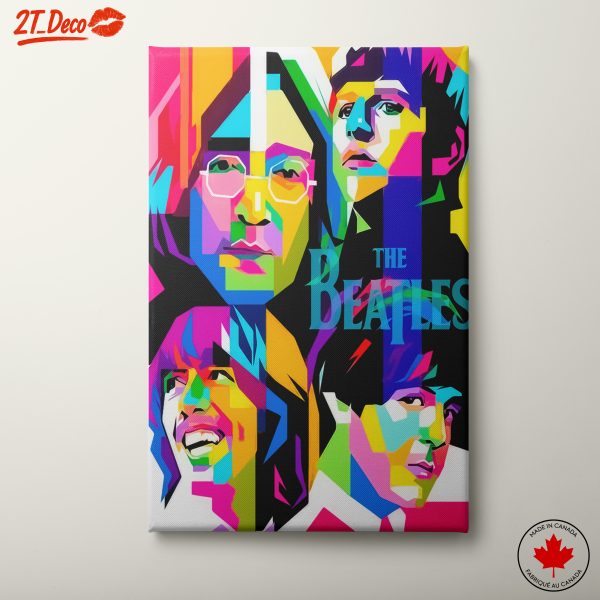 Vibrant Artwork of The Beatles