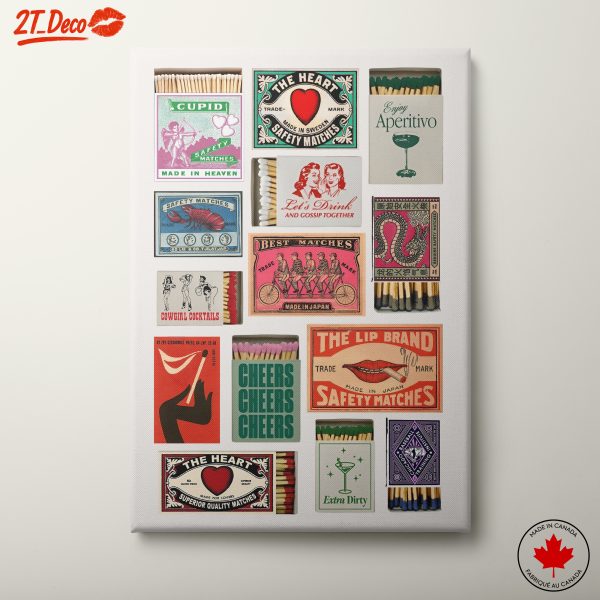 Collection of Vintage Matchbook Art