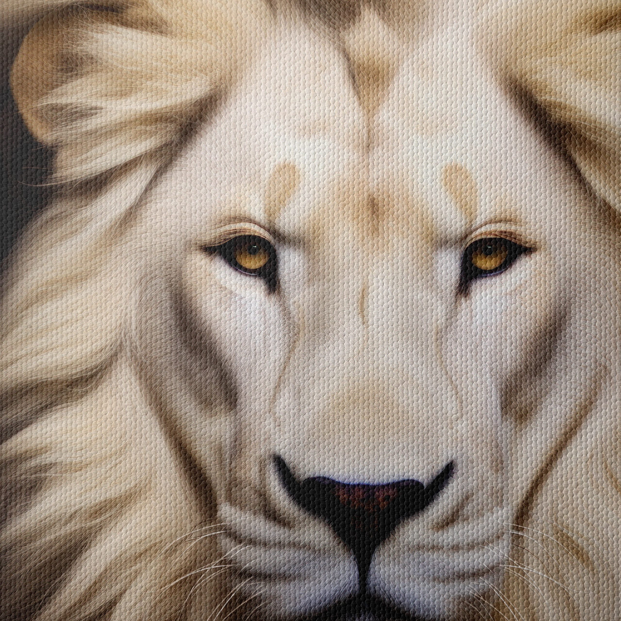 Majestic Lion Portrait Wall Art 4 - Image 4