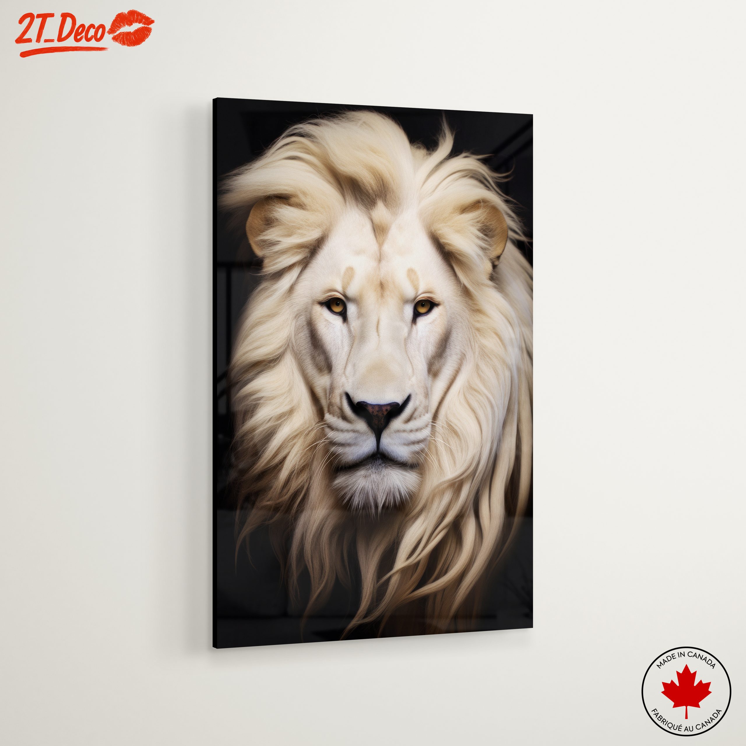Majestic Lion Portrait Wall Art 4 - Image 6