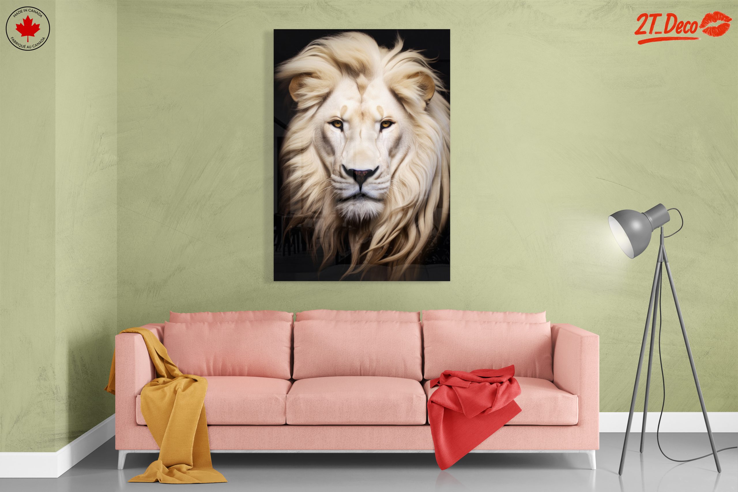 Majestic Lion Portrait Wall Art 4 - Image 7