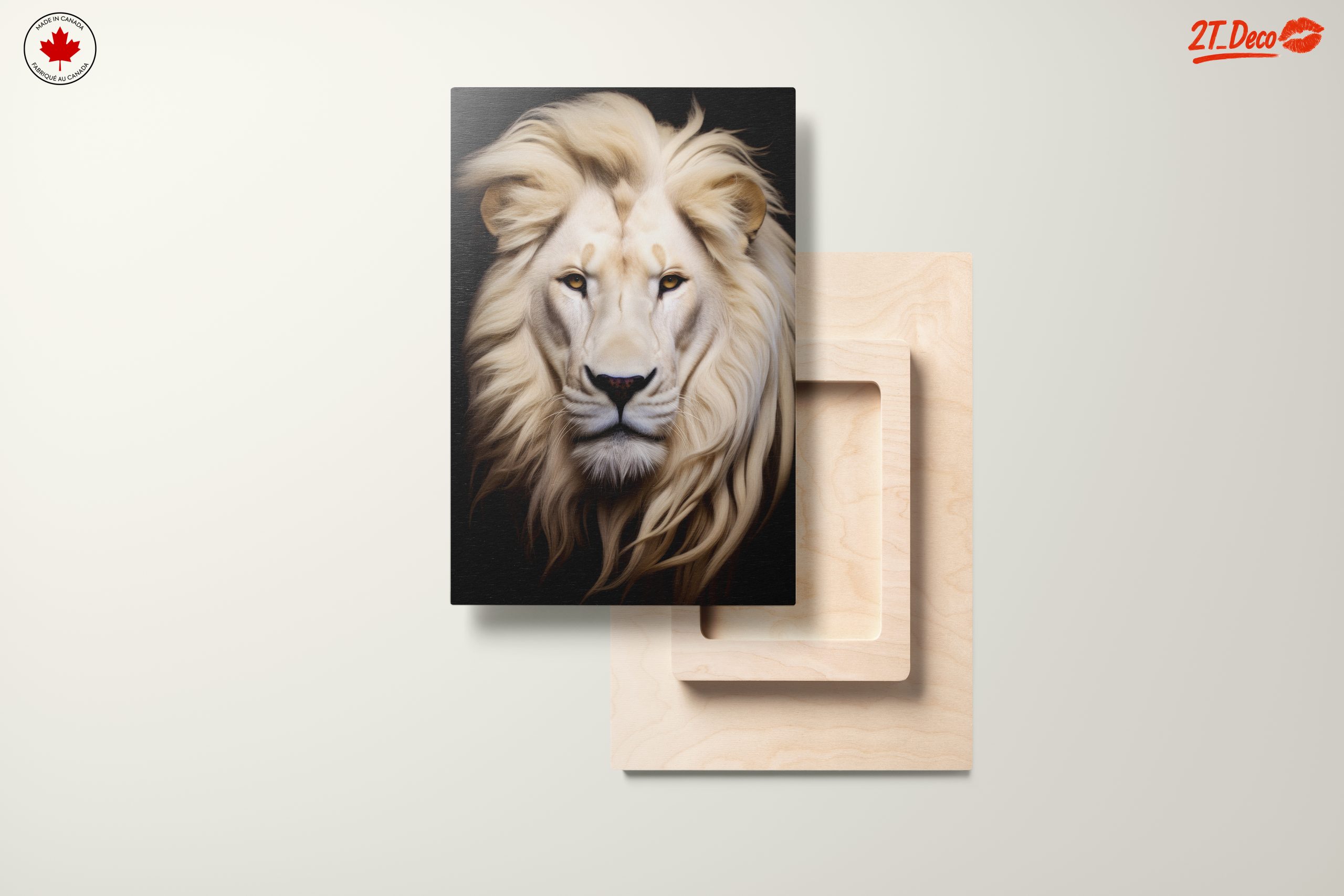 Majestic Lion Portrait Wall Art 4 - Image 11