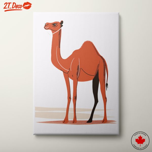 Stylized Camel Illustration for Playful Decor