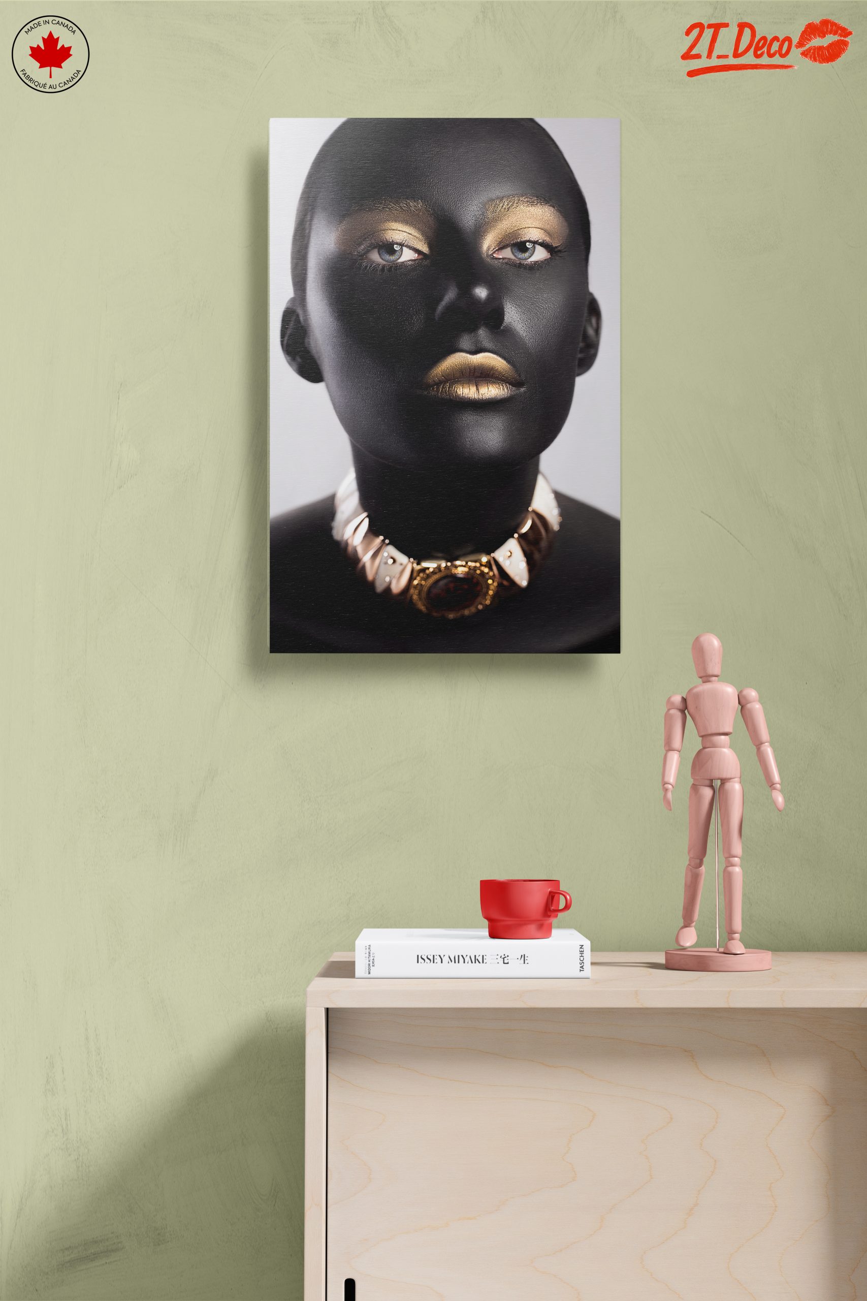 Striking Afrocentric Portrait with Gold Accents - Image 14