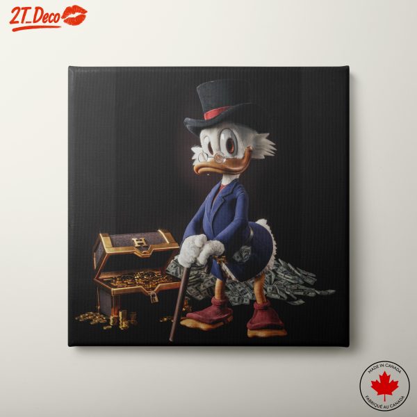 Scrooge McDuck Wealthy Cartoon Character Art