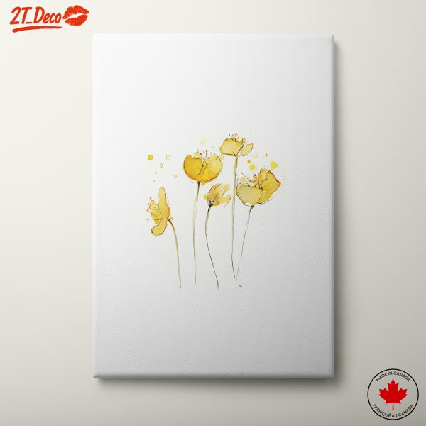 Elegant Yellow Flower Art
