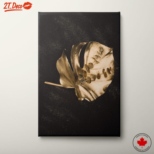 Stunning Golden Leaf Wall Art