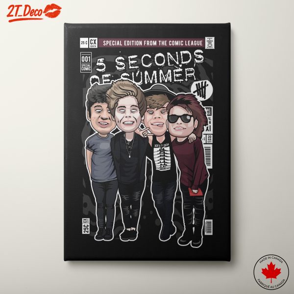 5 Seconds of Summer Illustrated Art