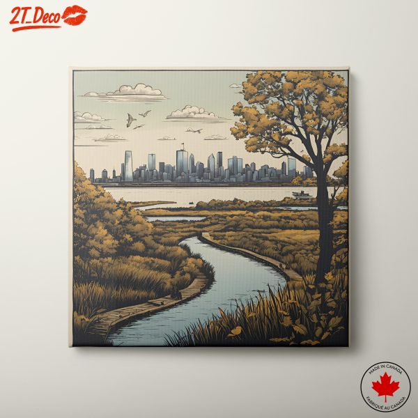 Urban Adventure Landscape with River