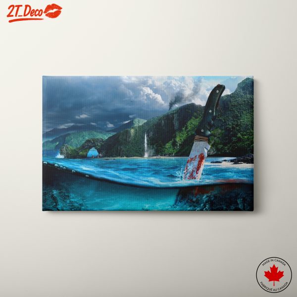 Surreal Fantasy Landscape with Knife