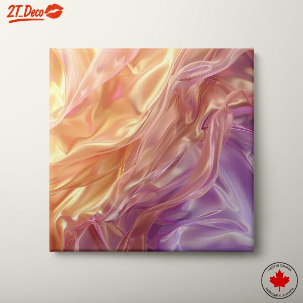 Flowing Silken Abstract Art in Soft Colors