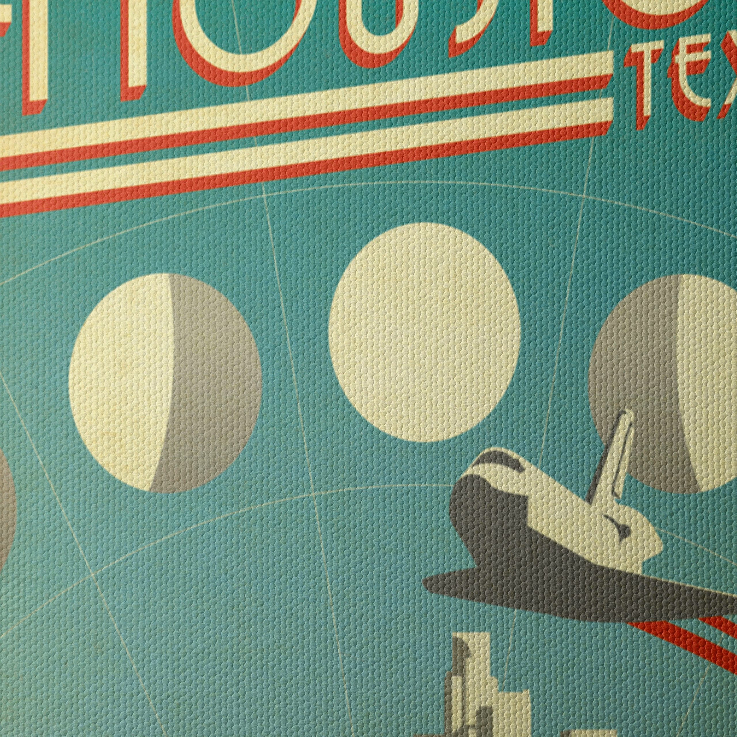 Houston Skyline Vintage Illustration - Image 4