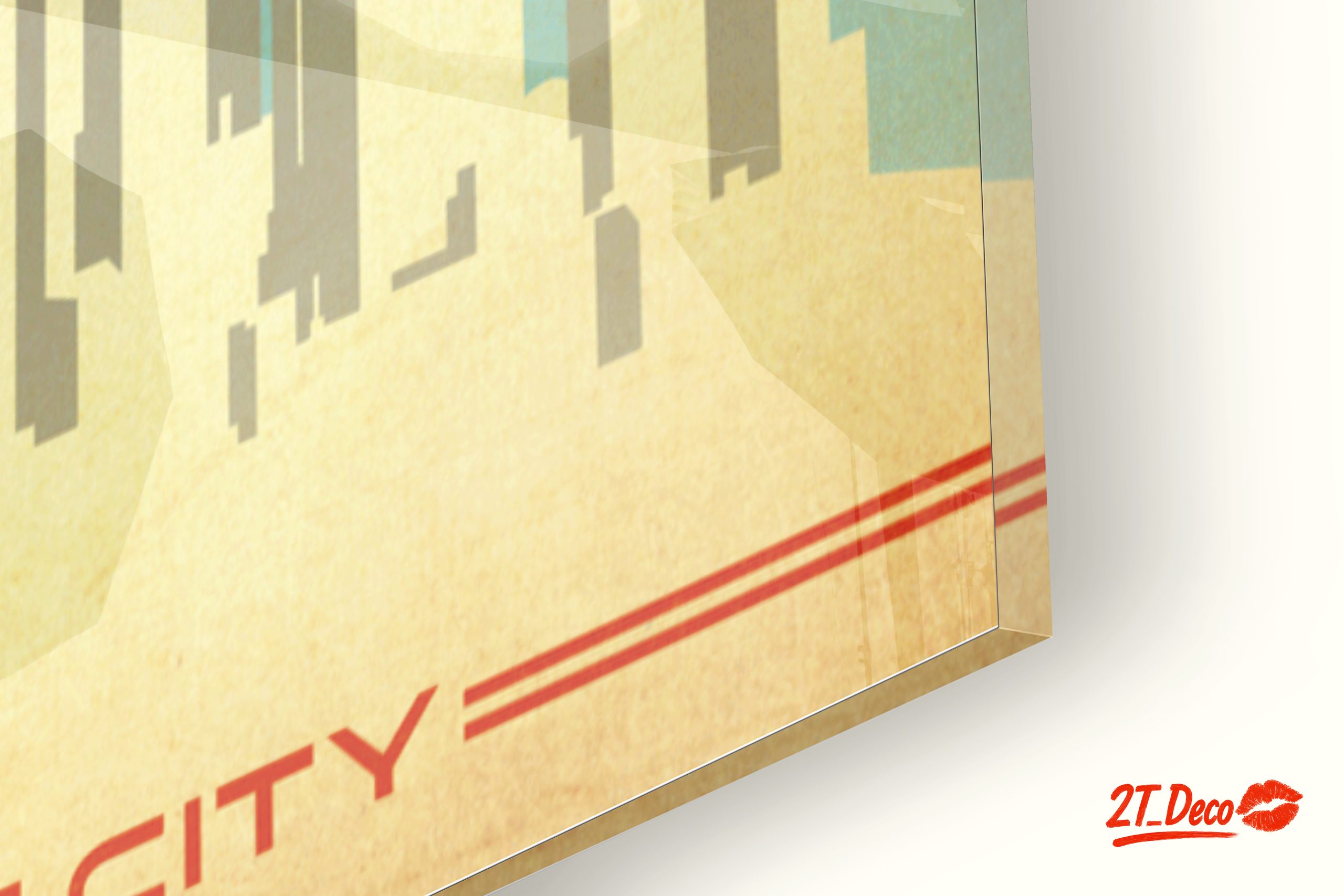 Houston Skyline Vintage Illustration - Image 9