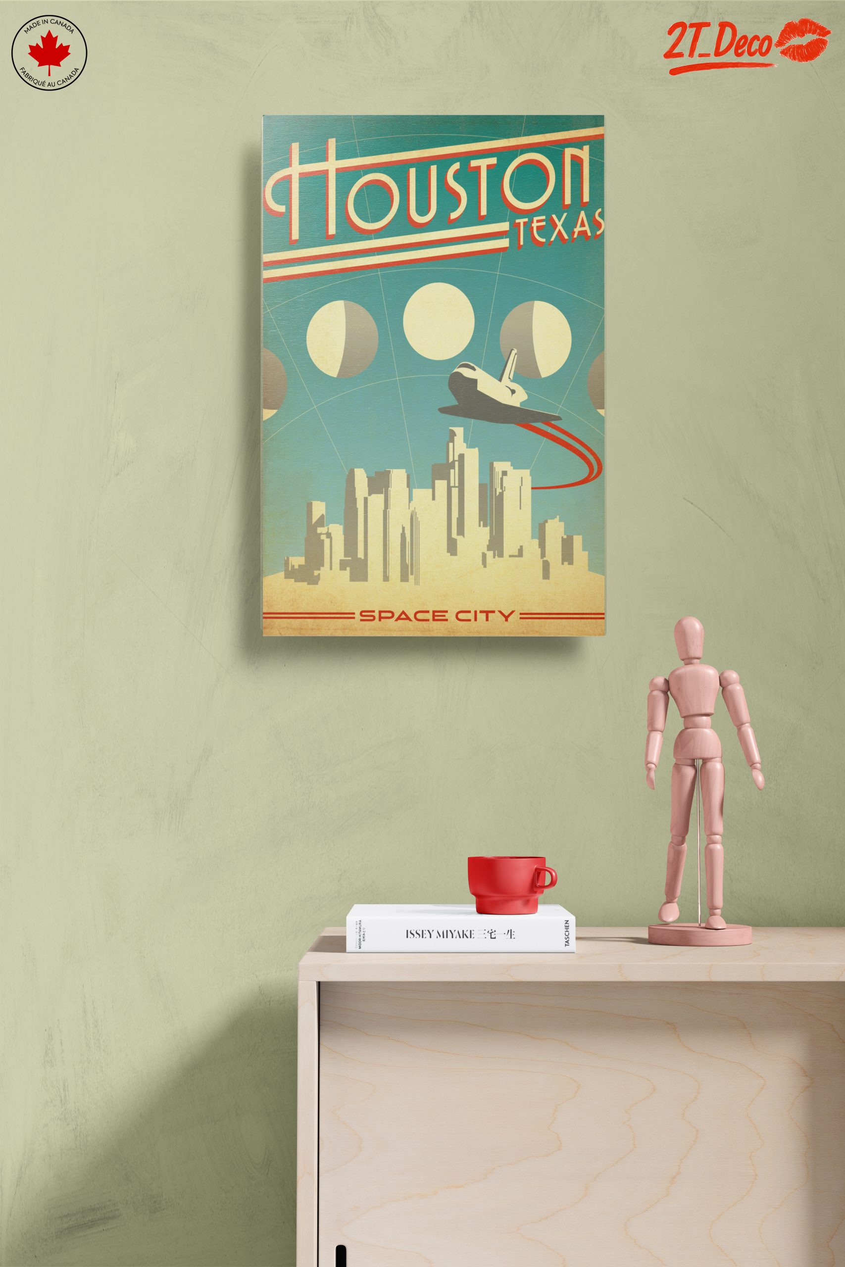 Houston Skyline Vintage Illustration - Image 14