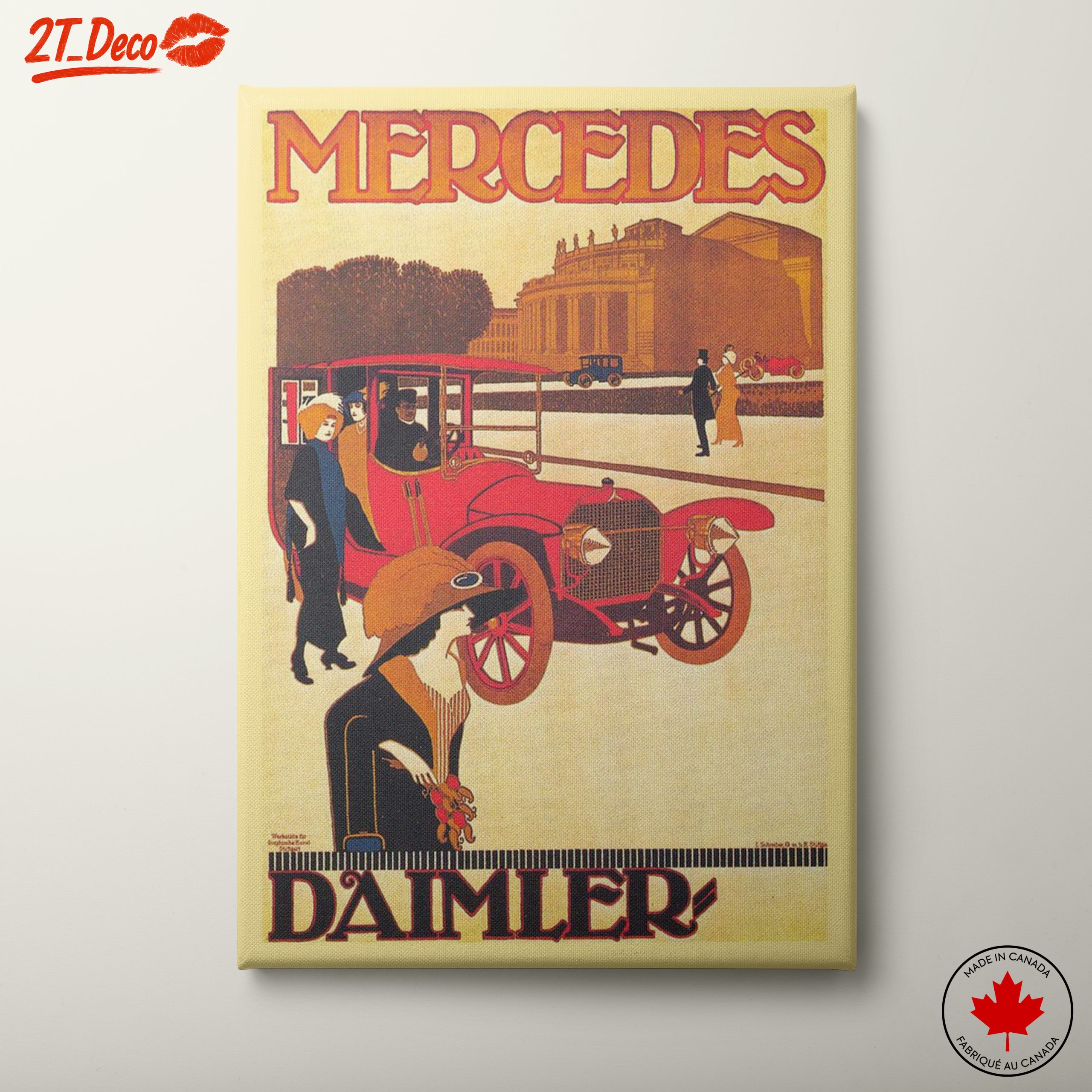 Vintage Mercedes Car Artwork 2
