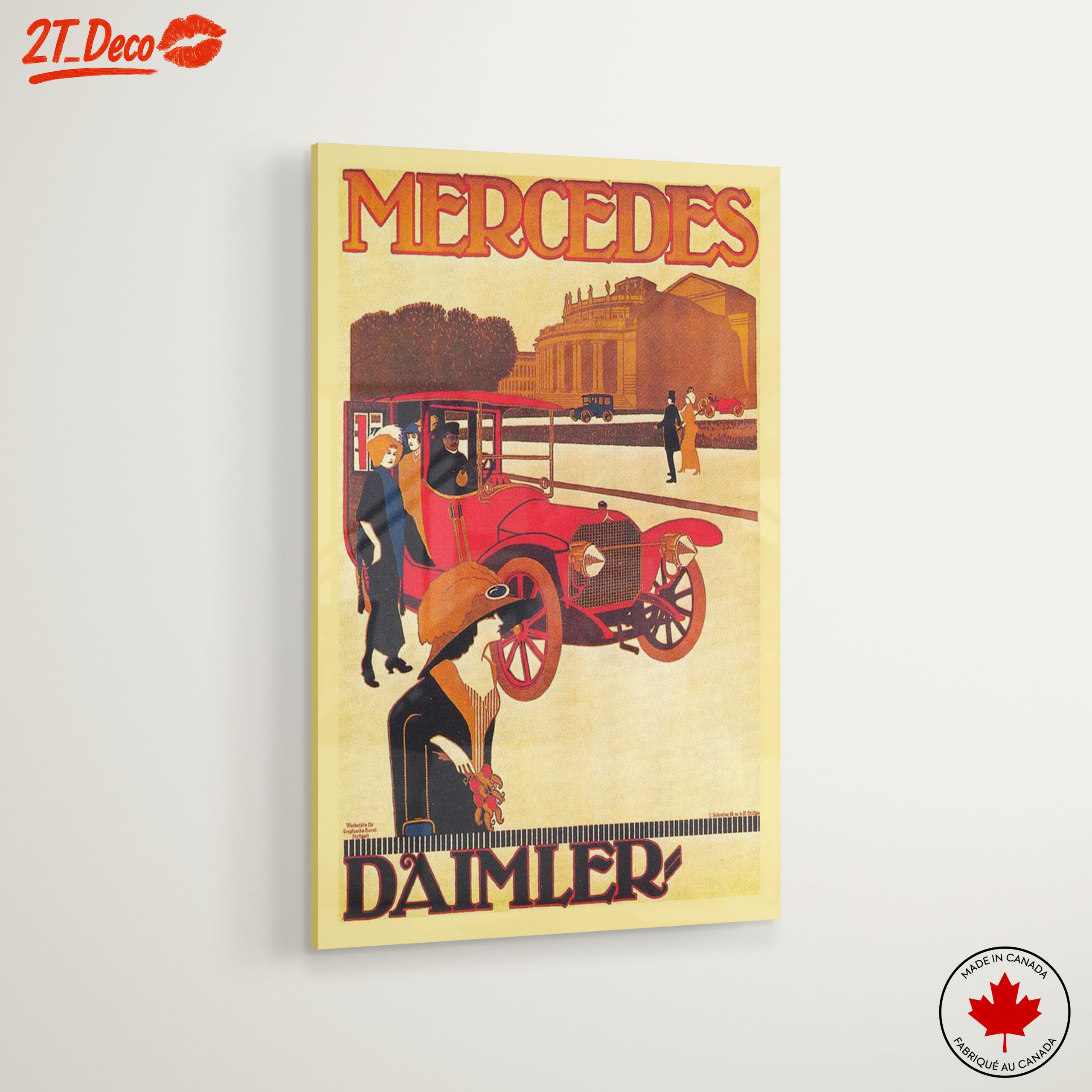 Vintage Mercedes Car Artwork 2 - Image 6