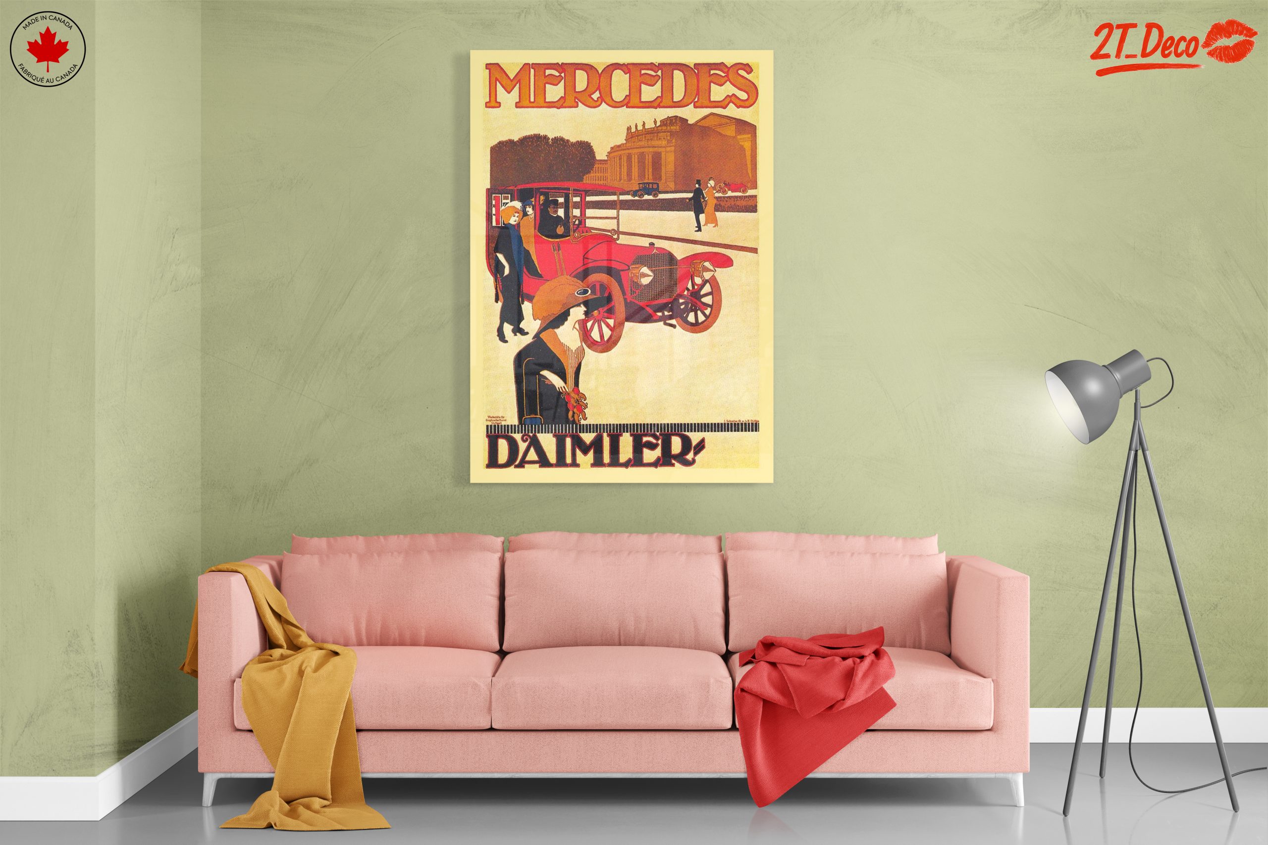 Vintage Mercedes Car Artwork 2 - Image 7