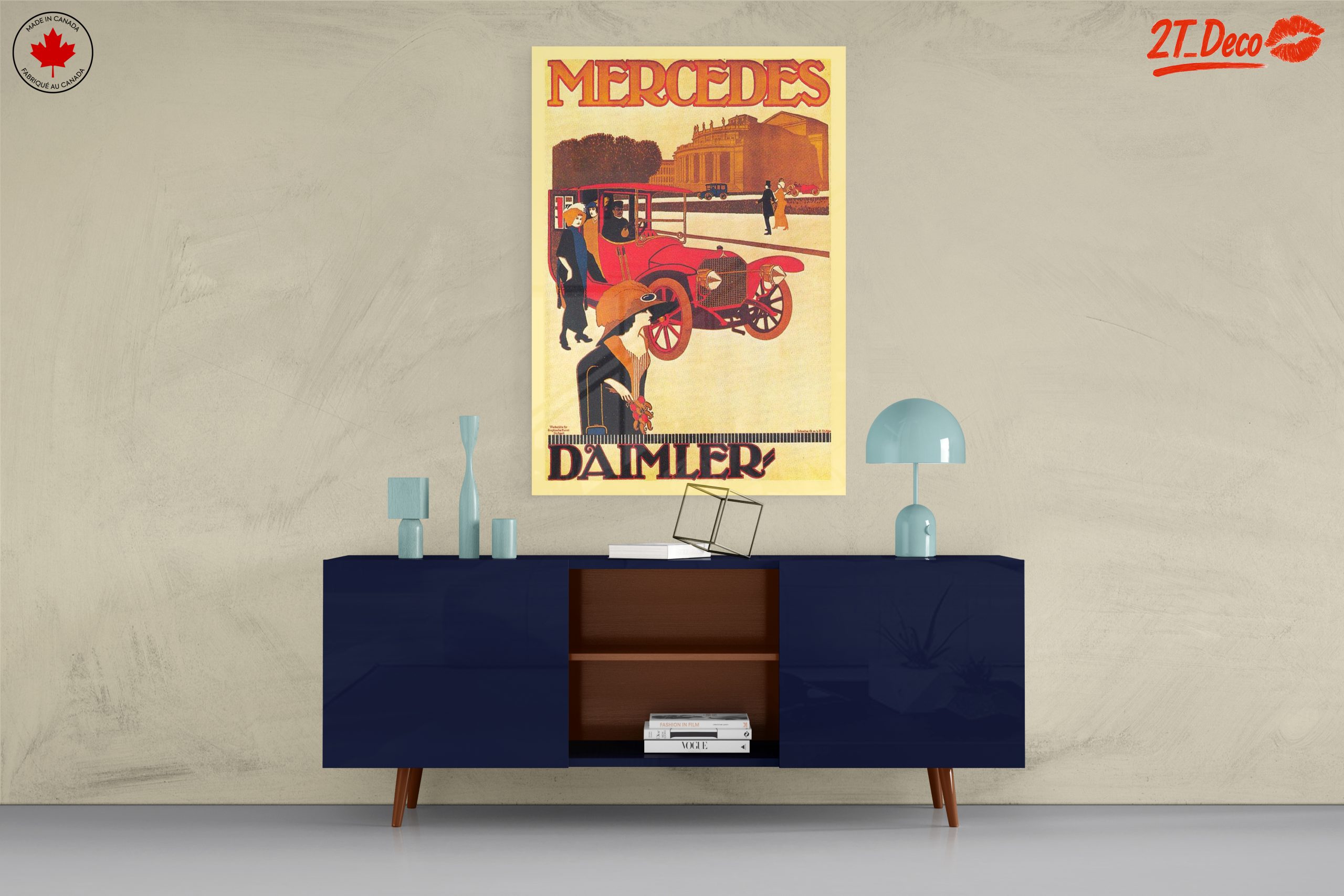 Vintage Mercedes Car Artwork 2 - Image 8