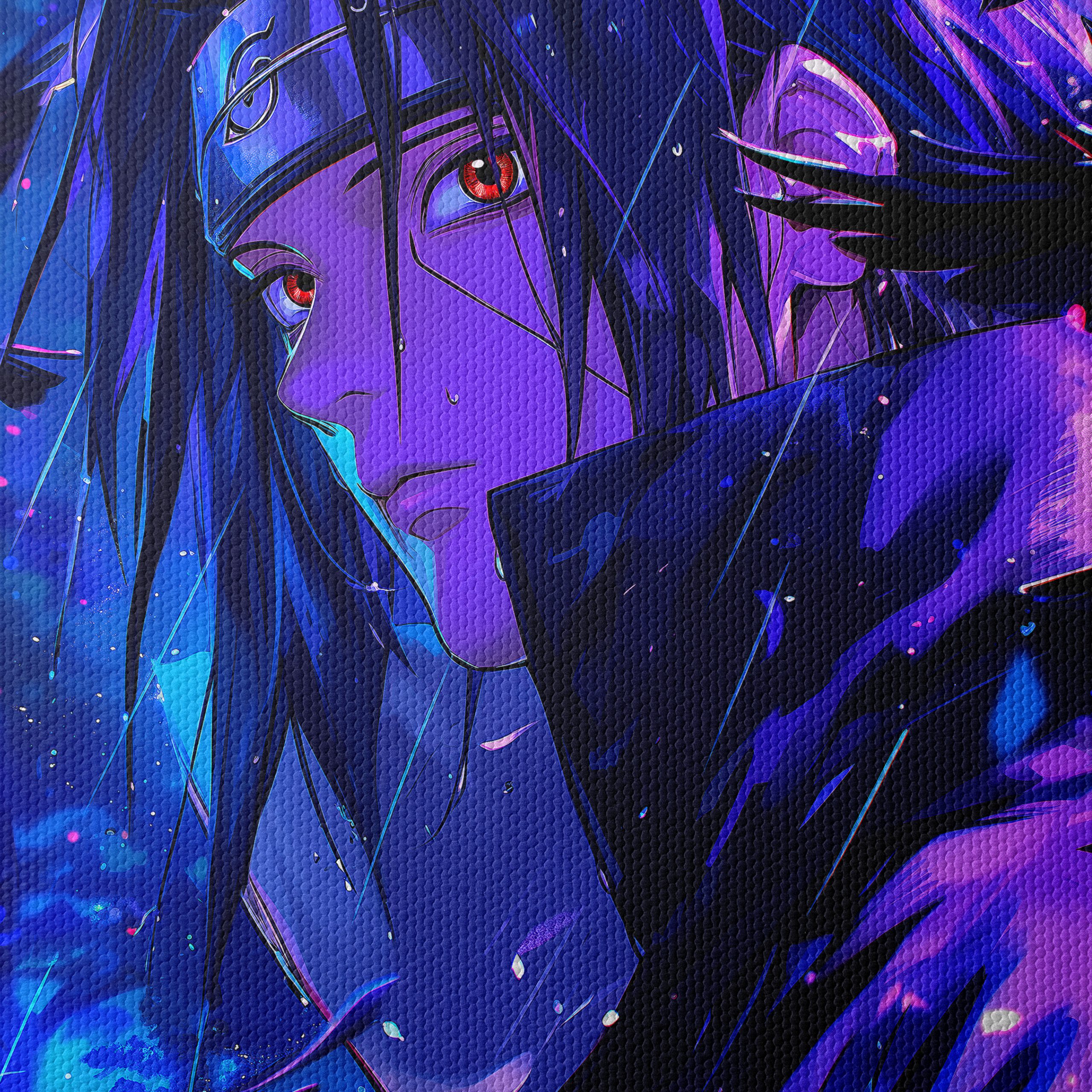 Dynamic Naruto Character Art with Ravens - Image 4