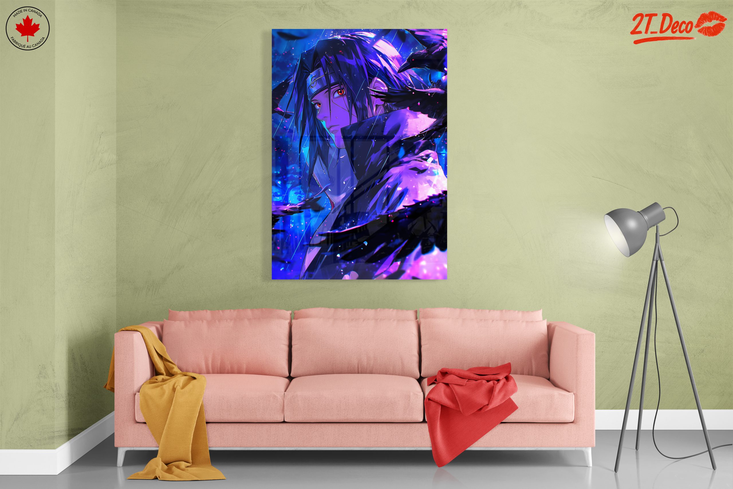 Dynamic Naruto Character Art with Ravens - Image 7