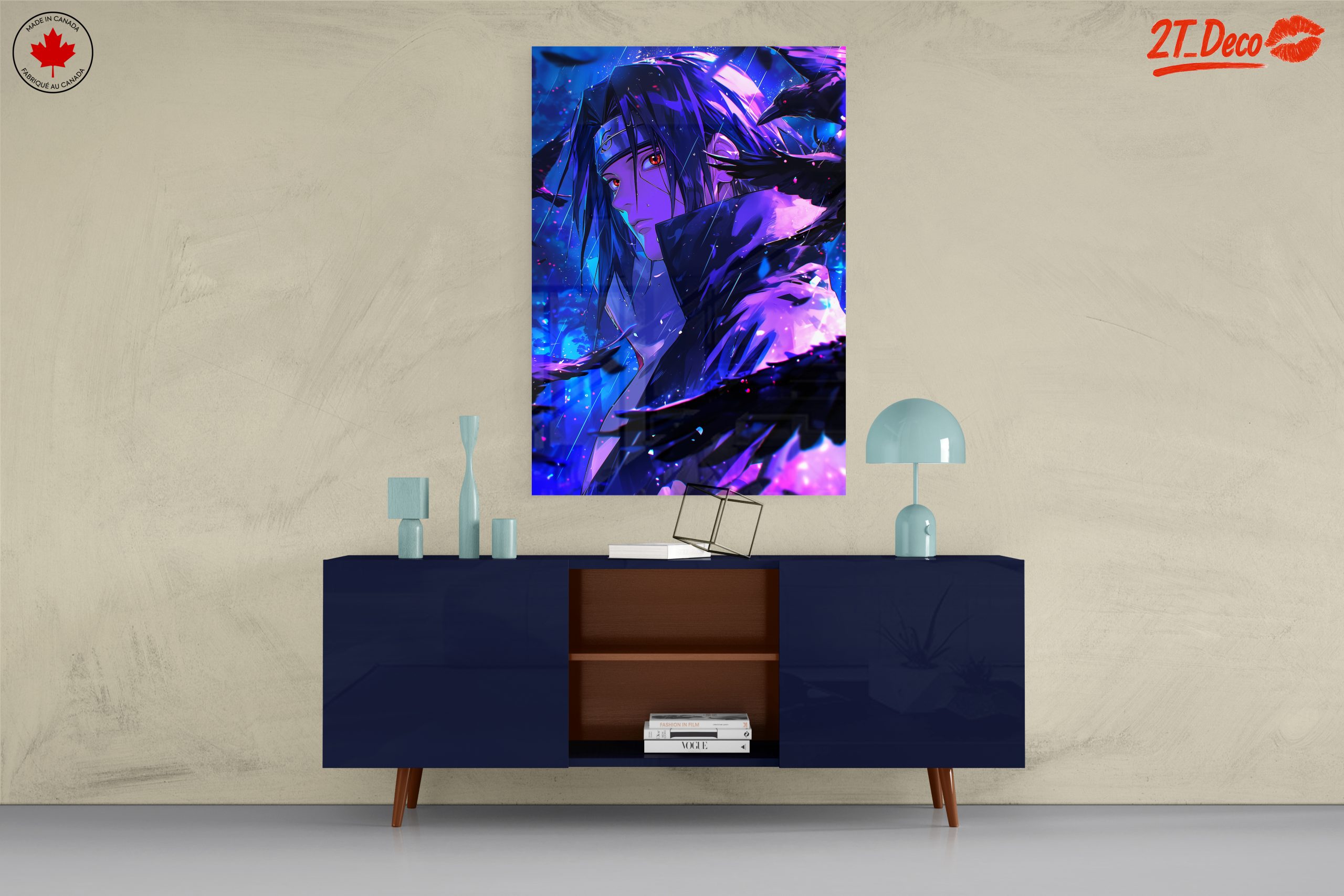 Dynamic Naruto Character Art with Ravens - Image 8