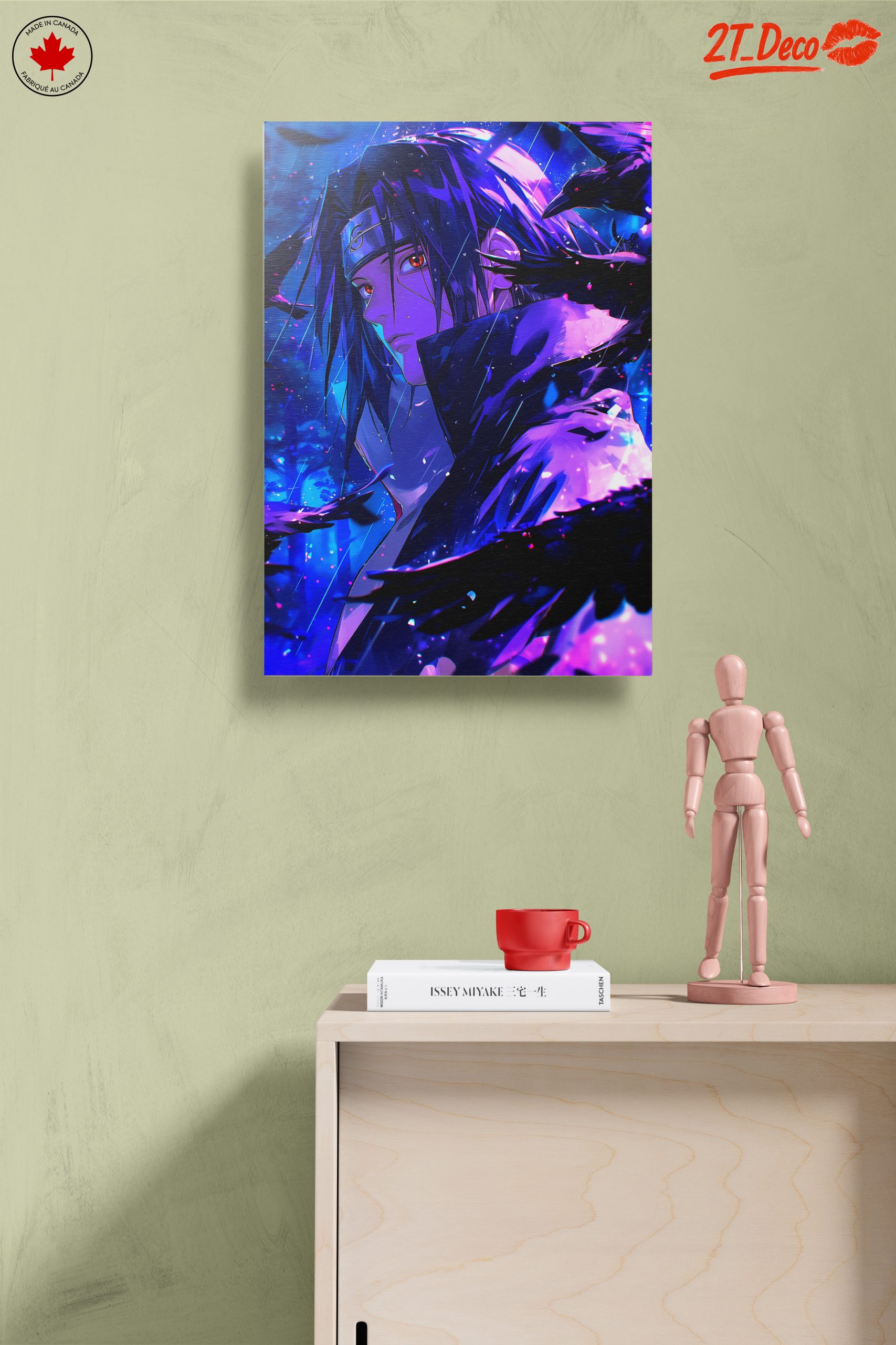 Dynamic Naruto Character Art with Ravens - Image 14
