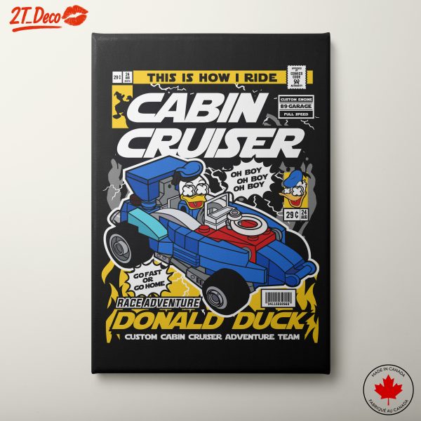 Donald Duck Cabin Cruiser Adventure Art