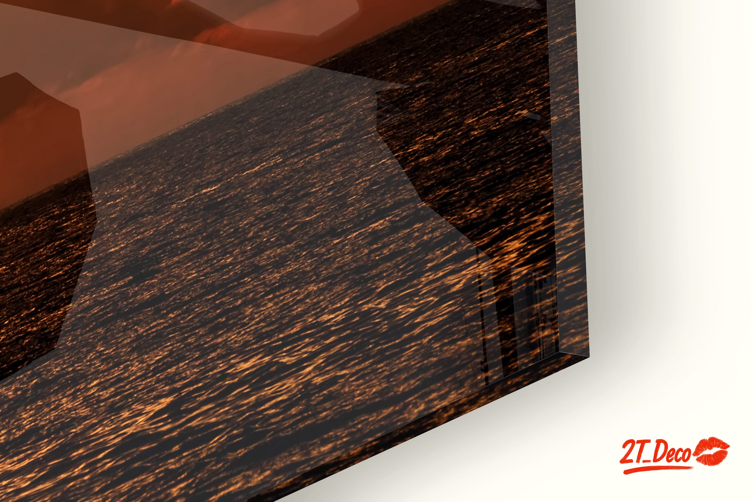 Stunning Sunset Over Beach with Sailboats - Image 9